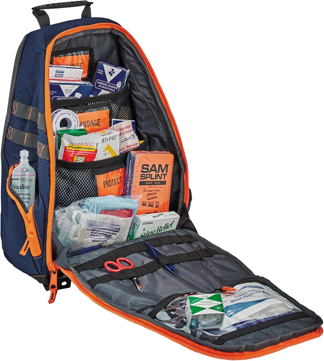 Ergodyne Arsenal 5244 Responder Backpack, with Class A+ First Aid Kit Supplies Included, Blue