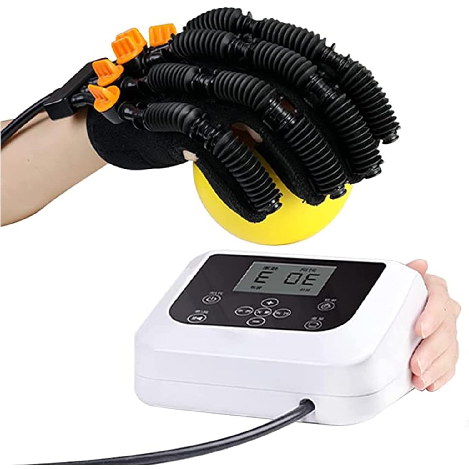 OMaju Fitness Equipment Hand Splint Support Finger Wrist Training Equipment Rehabilitation Robot Gloves for Hand Functional Impairment/hemiplegia/stroke Hand Wrist Orthosis