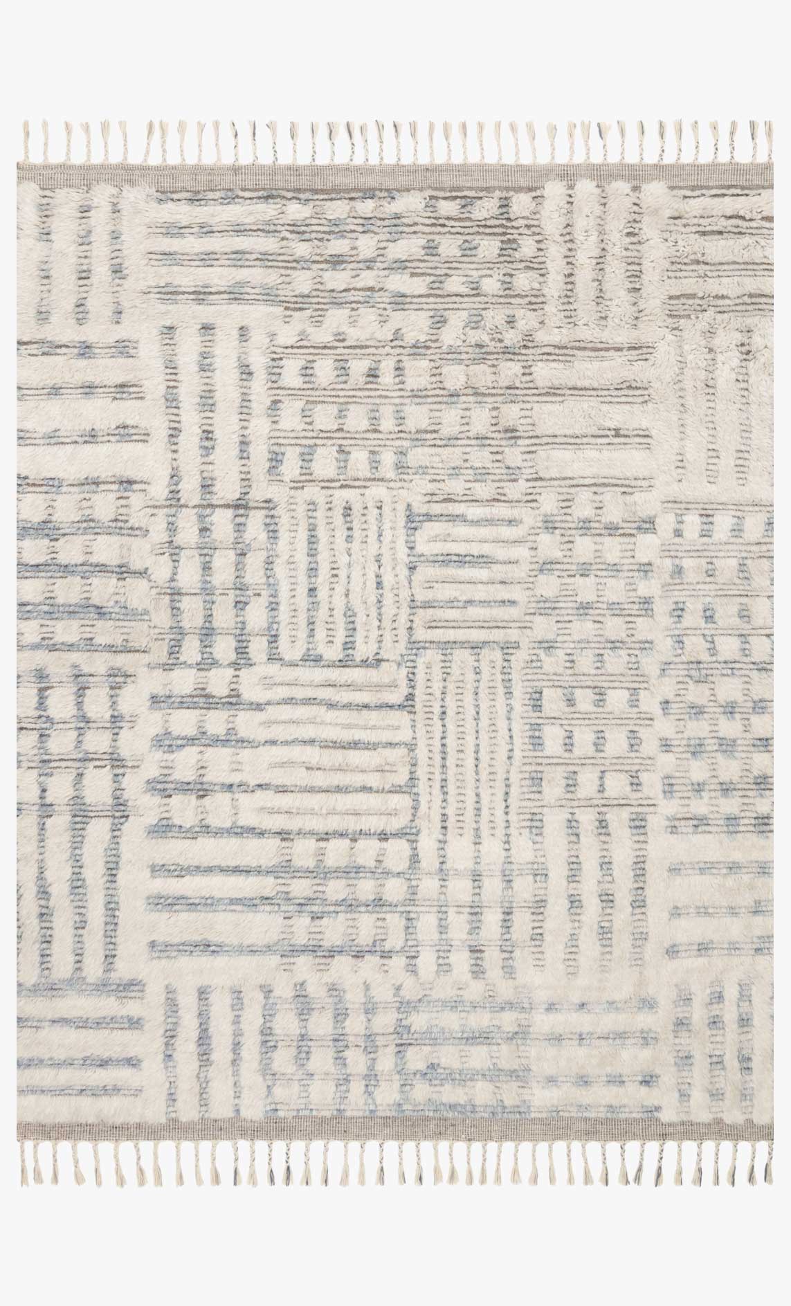 Loloi Khalid Collection - - Hand Knotted Rug in Ivory & Sky (KF-01)