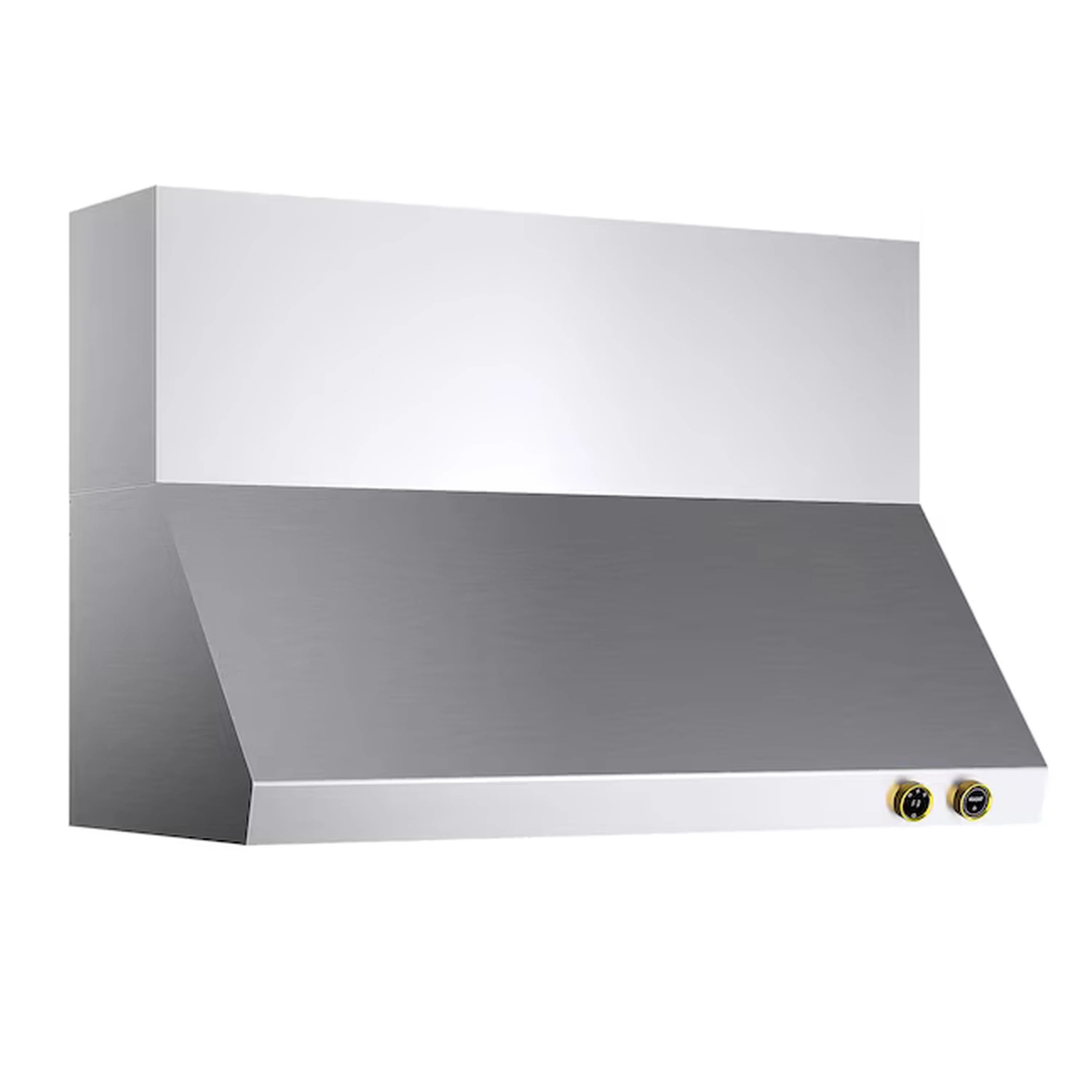 Kucht 48-Inch 1200 CFM Wall Mount Range Hood in Stainless Steel with Gold Accents (KRH480-GL-C)