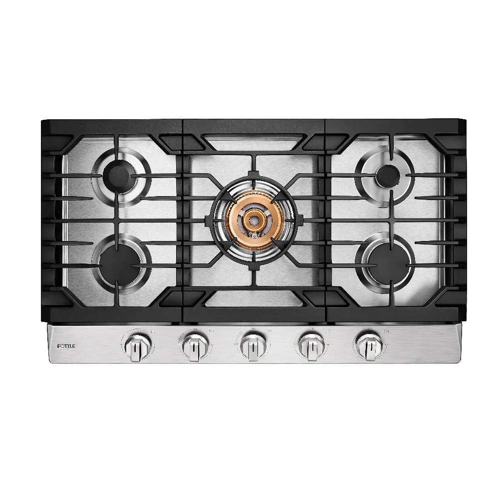Fotile Tri-Ring Gas Cooktop in Stainless Steel (GLS30501 / GLS36502)