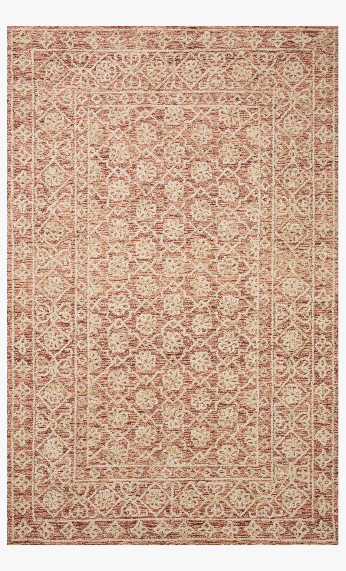 Loloi Cecelia Collection - Contemporary Hand Tufted Rug in Rust & Natural (CEC-01)