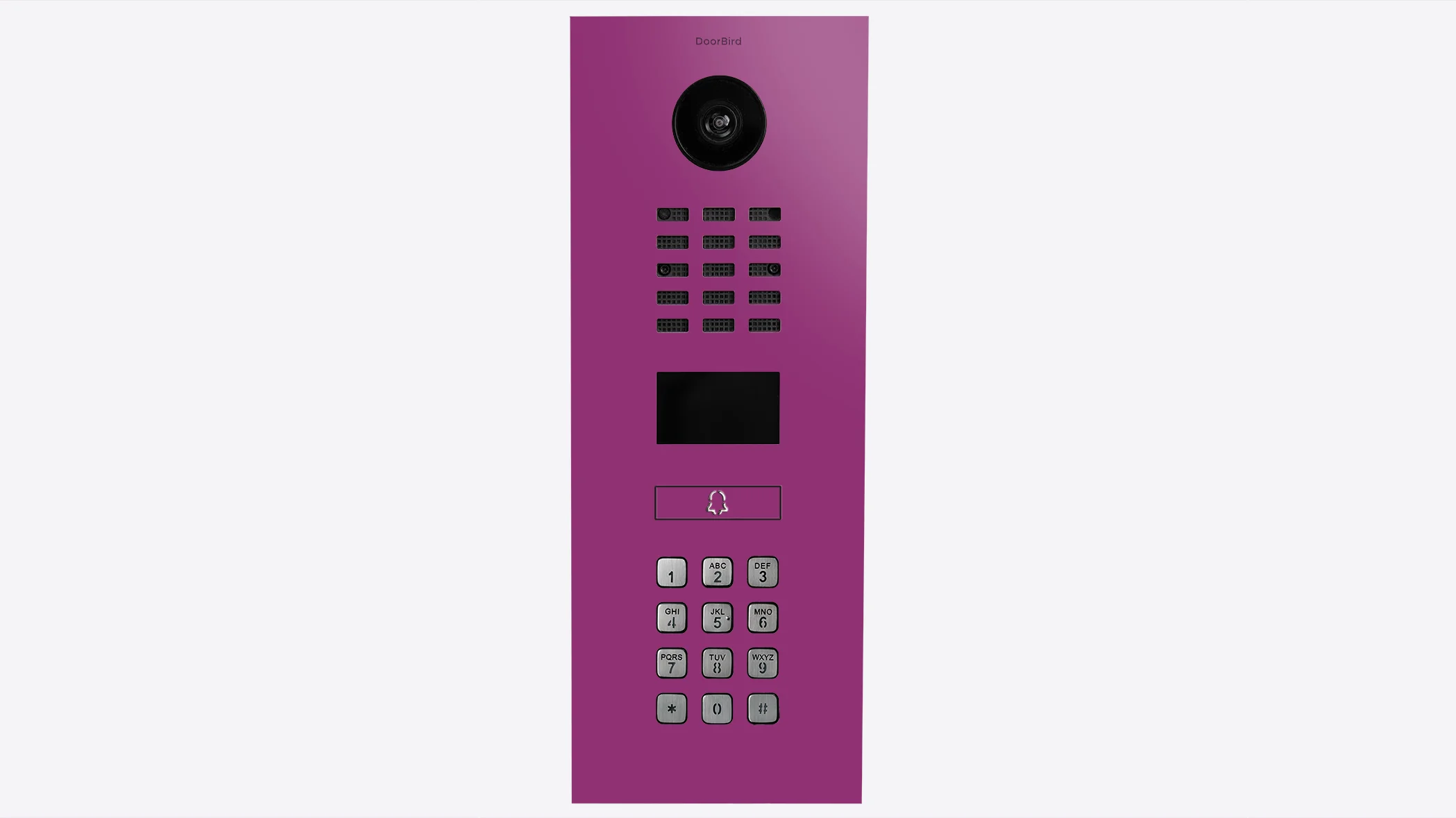DoorBird D2101KV IP Video Intercom, 1 Call Button in Traffic Purple, RAL 4006
