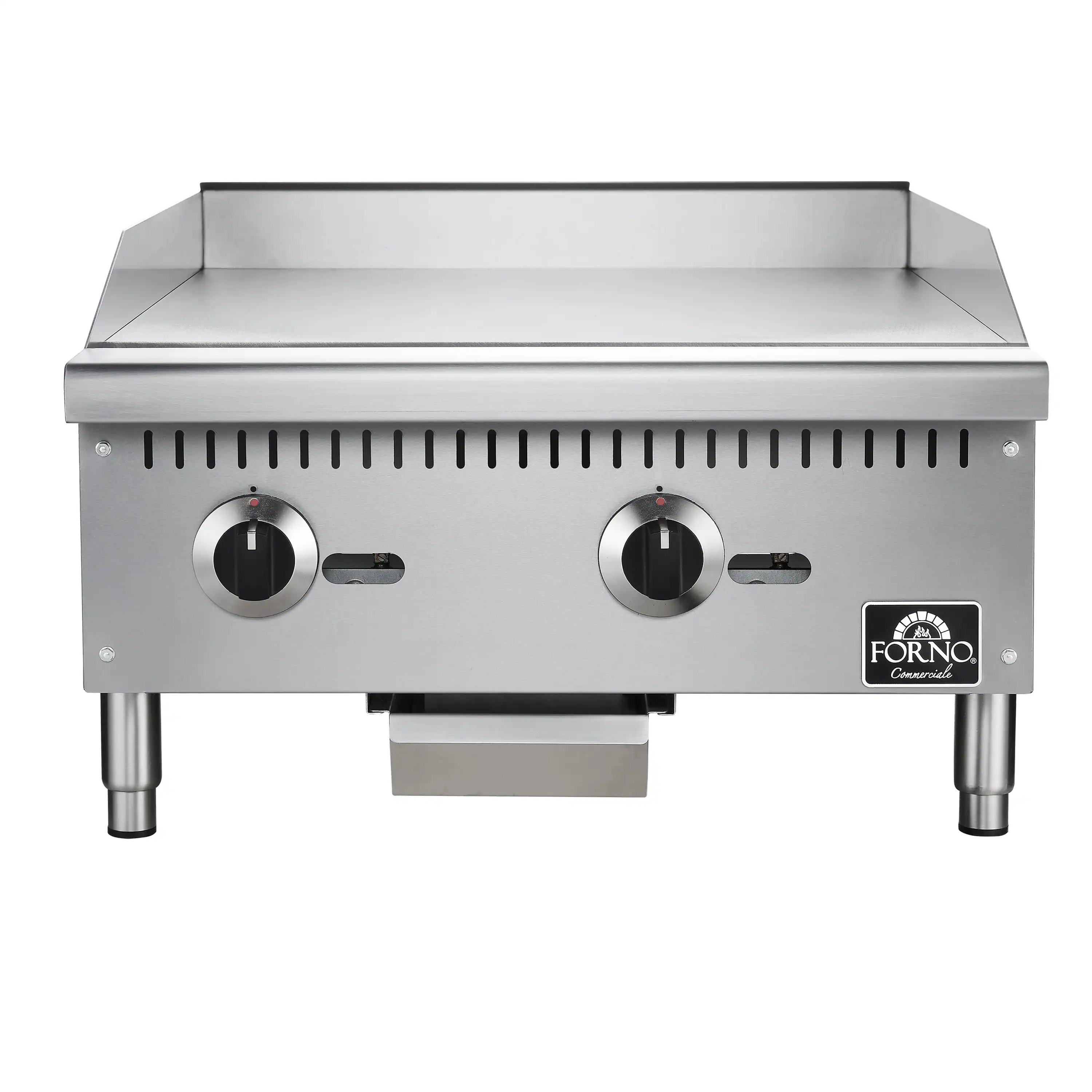 Forno Commerciale 24-Inch Gas Griddle in Stainless Steel (FCMGG0055-24)