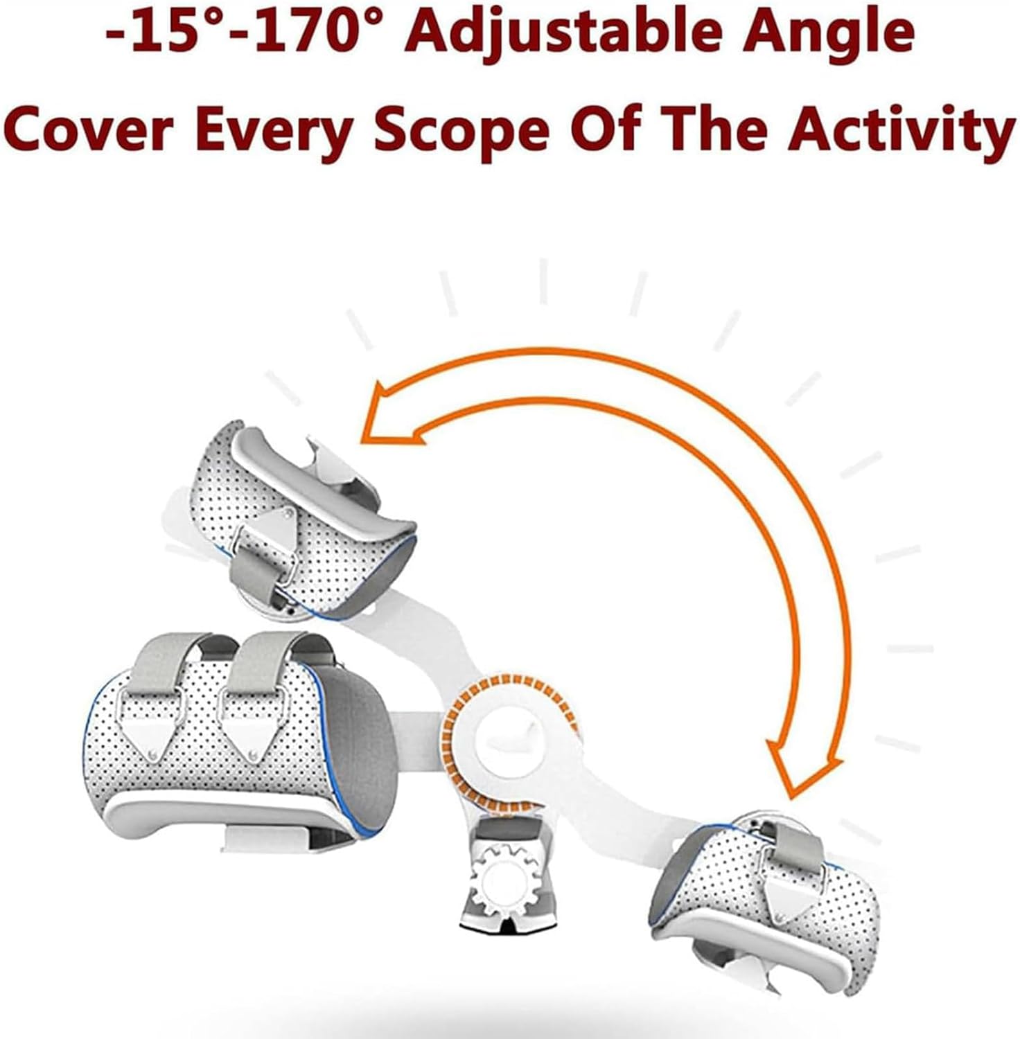 Elbow Rehabilitation Device, -15°-170° Adjustable Angle, Elbow Stretching Trainer for Ligament Strain, Arm Fracture, Flexion and Extension Recovery Exercises