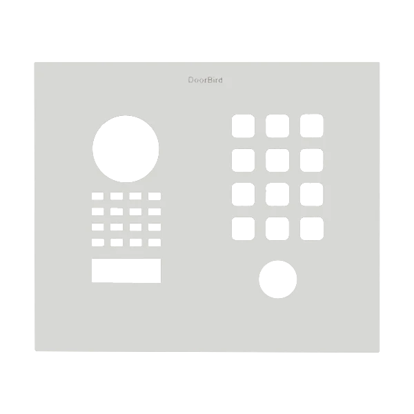 DoorBird Front Panel for D1101KH Classic Surface-/ Flush-Mount in Traffic White, RAL 9016