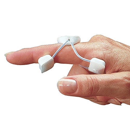 Rolyan Sof-Stretch Extension Splint, Small, White, 5-Pack, Finger Brace & Knuckle Immobilization, Recovery & Rehabilitation Aid for Edema, Joint Extension & Contractures, Support for Injured Fingers