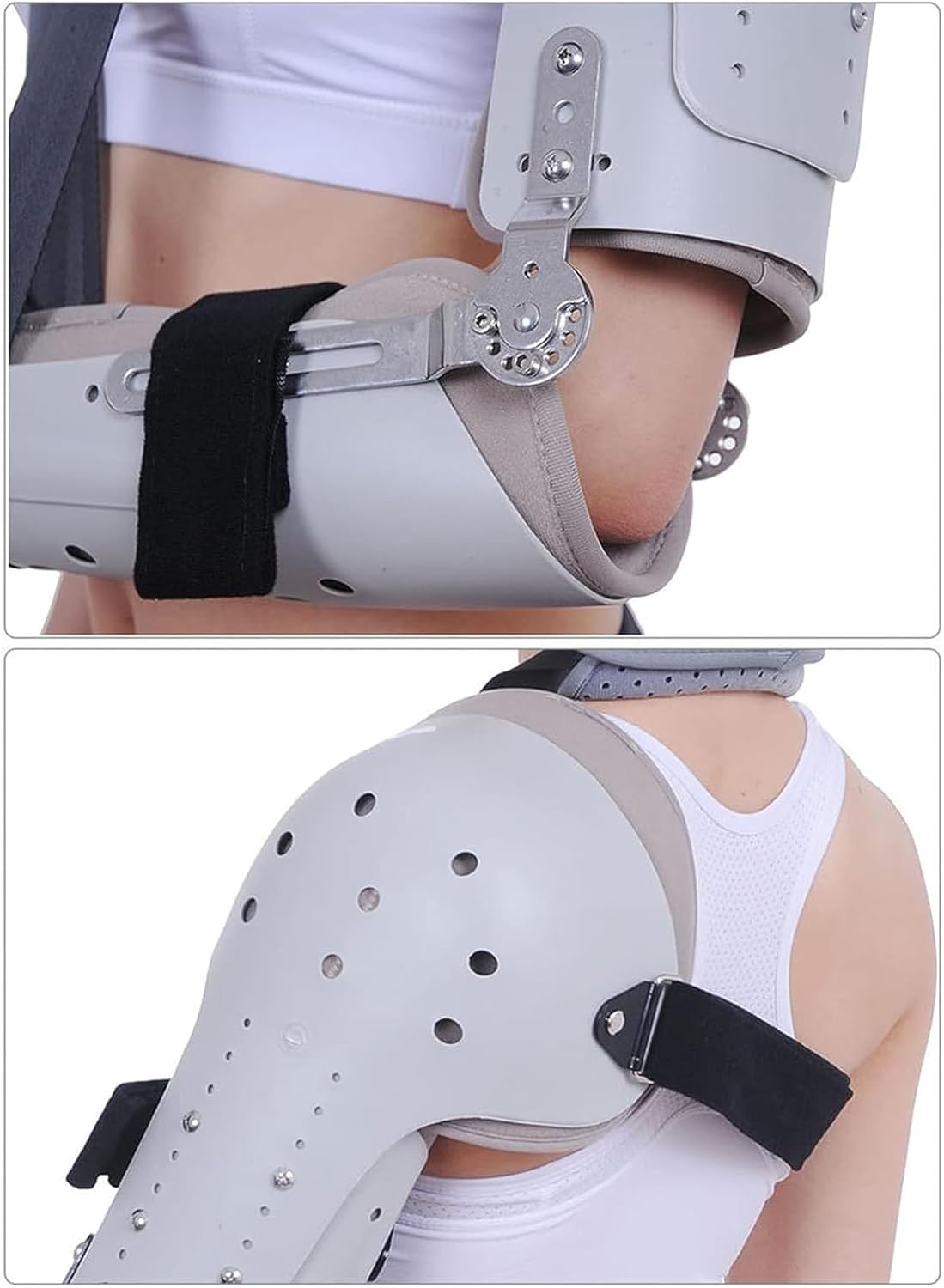 Adjustable Arm Sling, Shoulder Hinged ROM Elbow Immobilizer Brace, for Post Op Elbow Brace Stabilizer,Left