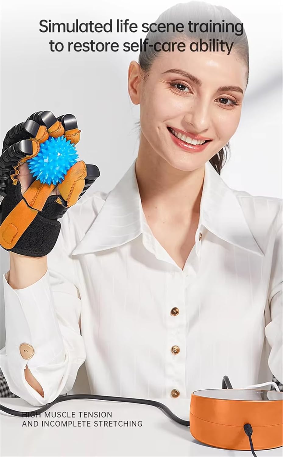 Finger Rehabilitation Stroke Hand Training, Rehabilitation Robot Glove, Finger Orthosis, Solve ​Finger ​Stiffness Functional Hand Splint