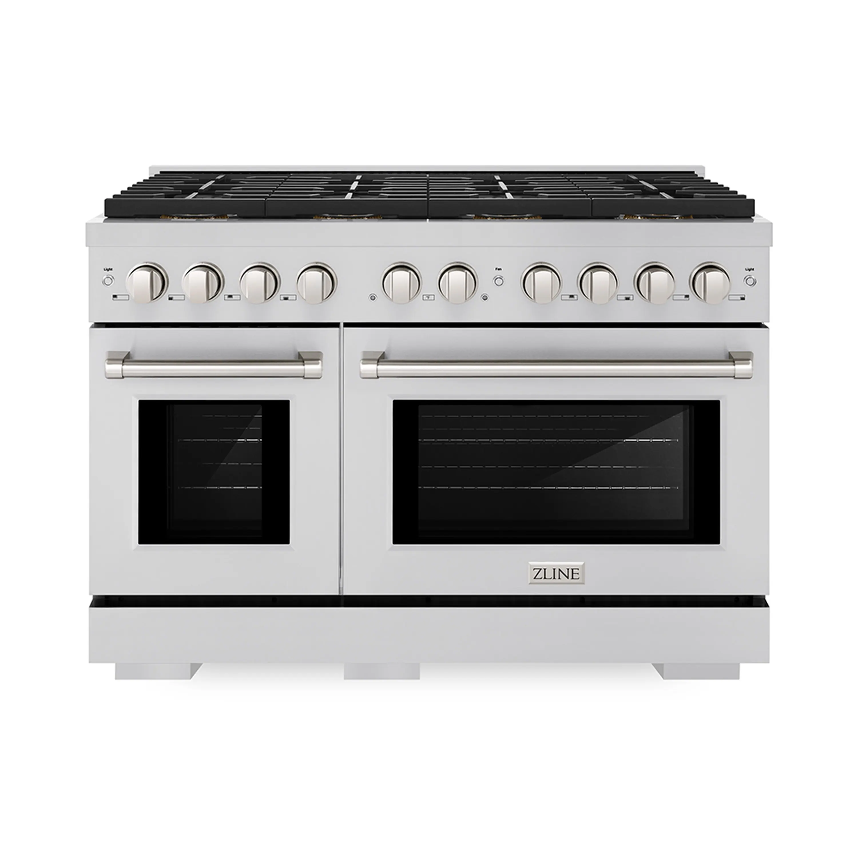 ZLINE 48-Inch 6.7 cu. ft. Paramount Dual Fuel Range with 8 Burner DuoPro鈩?Cooktop and Dual Ovens in Stainless Steel (PSDR48)