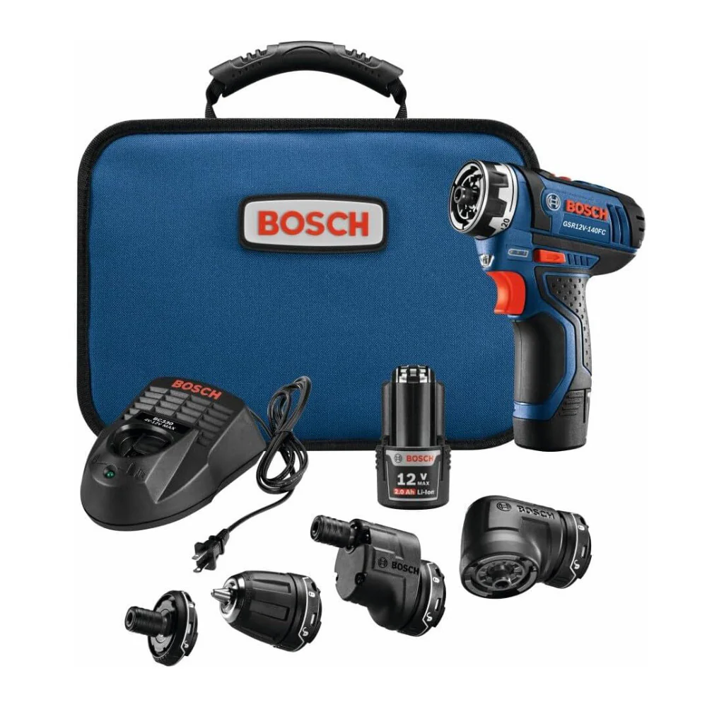 Bosch GSR12V-140FCB22 12V Max Drill/Driver with 5-In-1 Flexiclick System