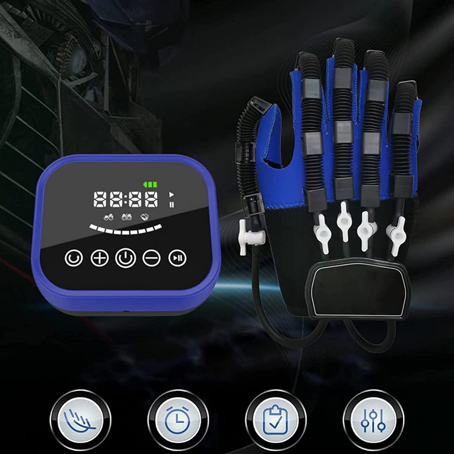 Finger Training Stroke Hand Splint Rehabilitation Robot Gloves Finger Straightening Brace Guard Protector for Patients with Hand Dysfunction