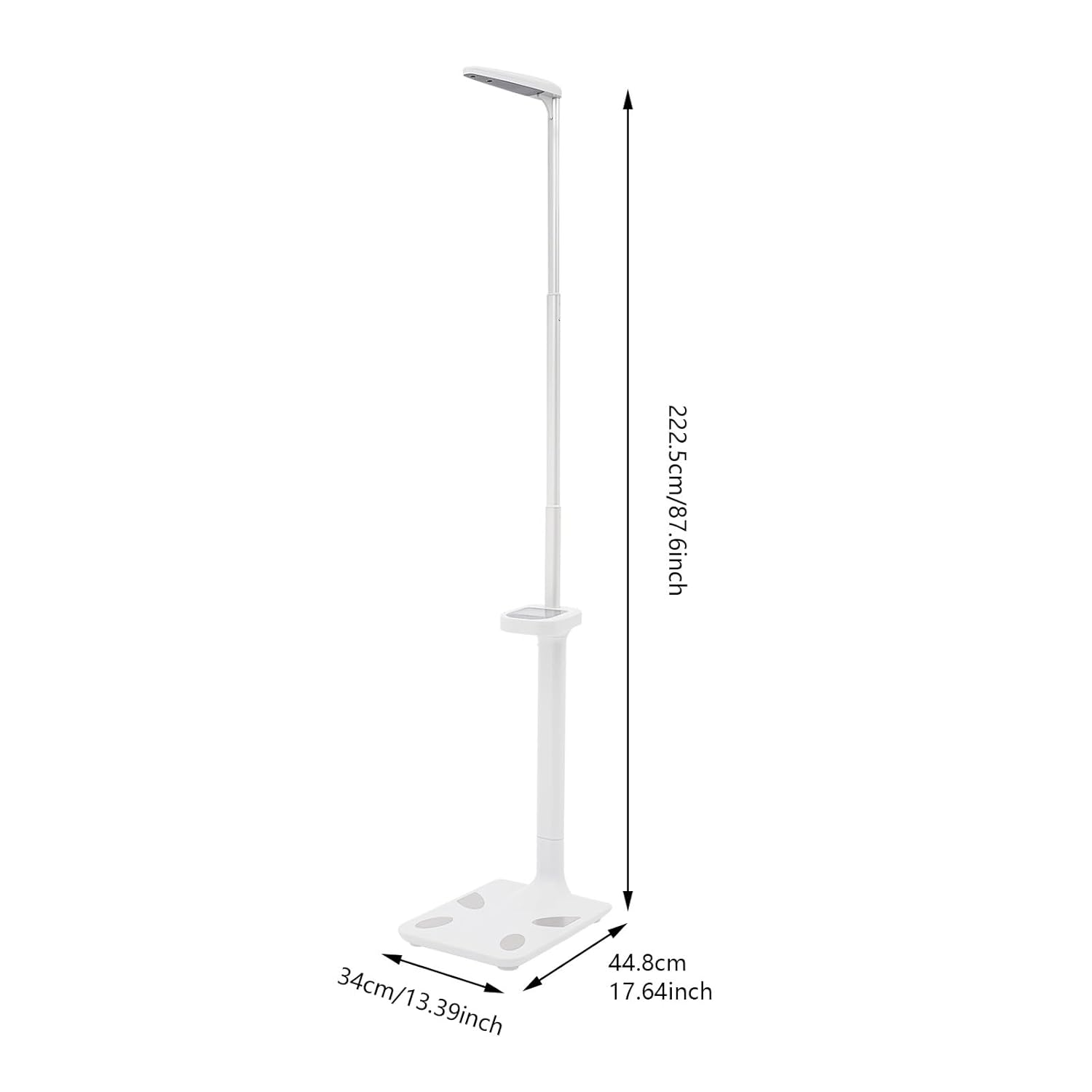 Professional Ultrasonic Medical Scale w/LCD Display Digital Physician Scale Height and Weight Scale for Measuring BMI Body Fat Muscle Calories and More