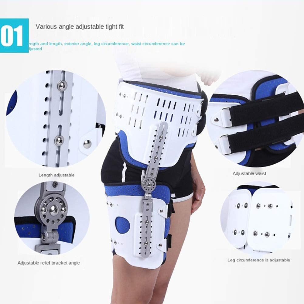 Hip Ankle and Foot Orthosis Hinged Knee Brace ROM Knee Immobilizer Brace Post Op Orthopedic Patella Leg Fracture Foot and Orthotics of Lower Limbs