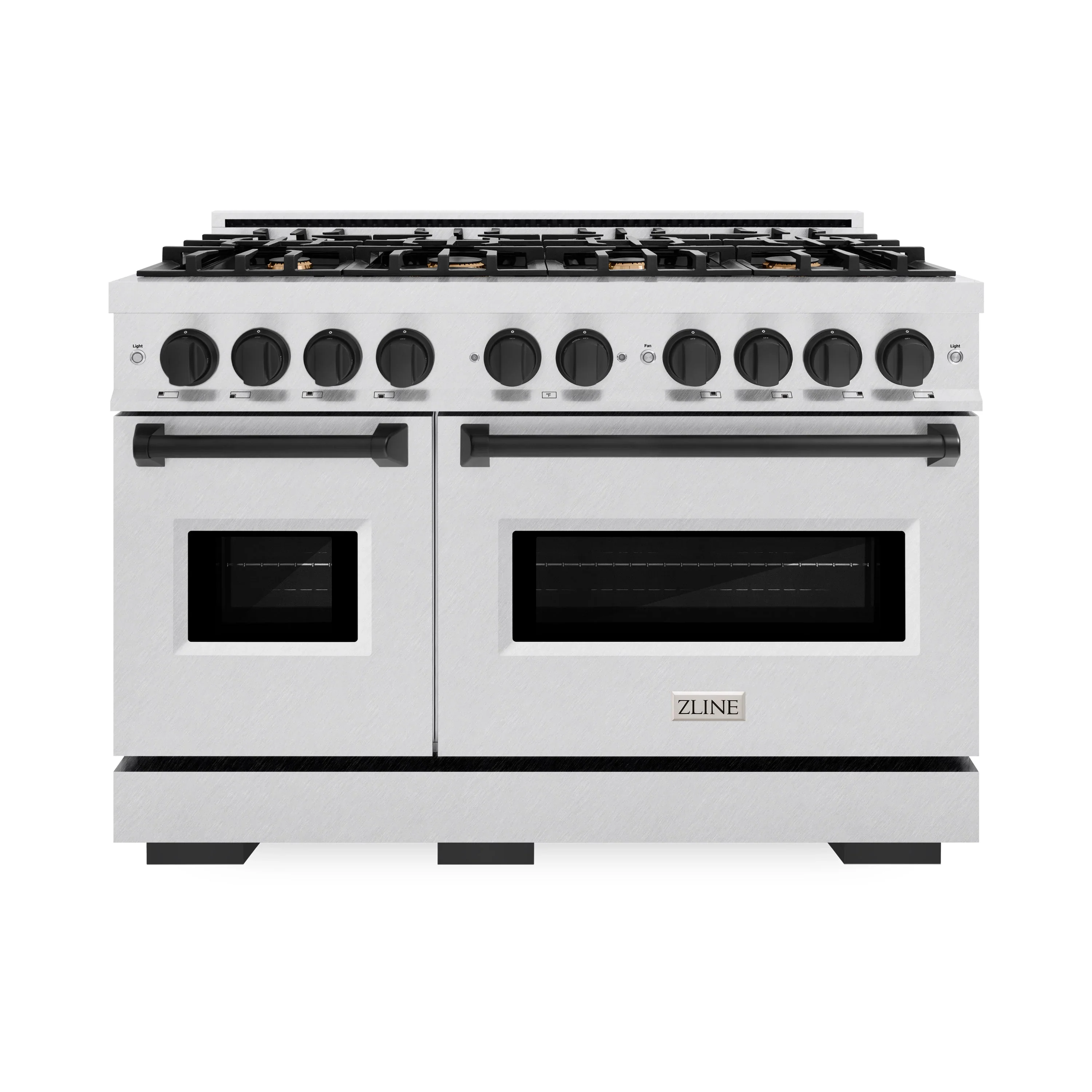 ZLINE Autograph Edition 48-Inch Classic Series Dual Fuel Range in Satin Stainless Steel with Matte Black (CDRSZ-48-MB)