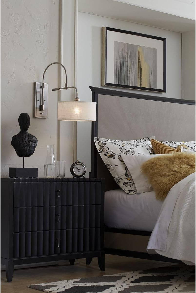 Progress Lighting Kempsey Collection One-Light Swing Arm Wall Bracket, Nickel, 19-3/4