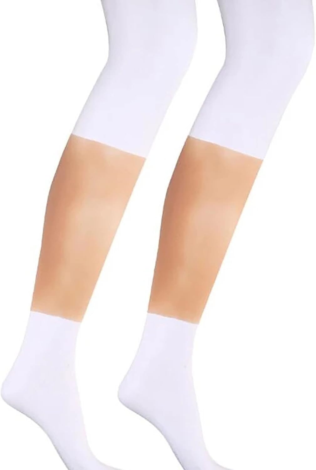 1 Pair Silicone False Calf, Silicone Sleeve Realistic Fake Calf Leg for Calf Corrector Wearable Crooked Or Thin Legs Arms Scar Cover Sleeves-Skin||S