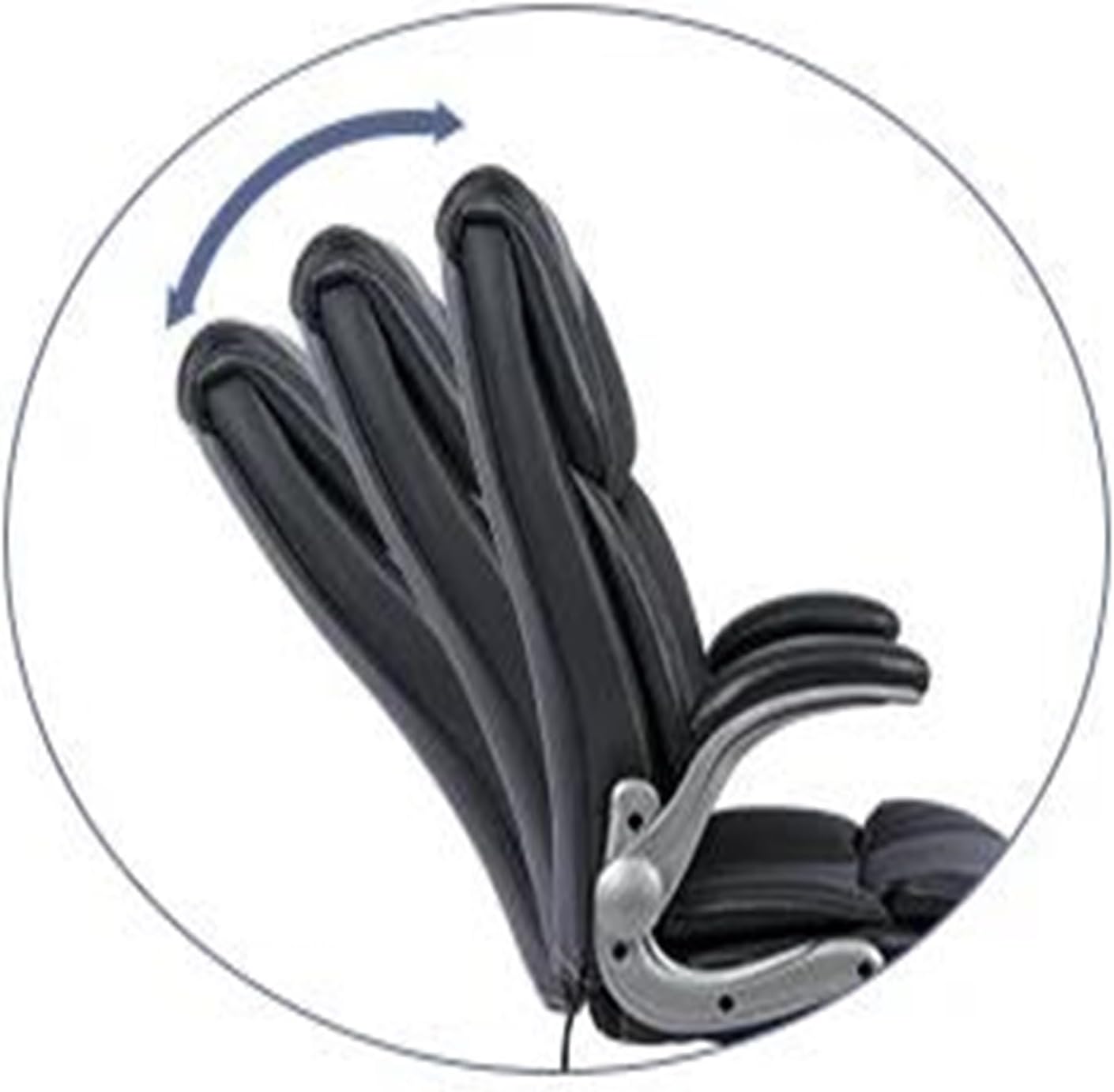 Managerial Chairs, High Back Executive Office Chair- Ergonomic Home Computer Desk Leather Chair with Padded Flip-Up Arms, Adjustable Tilt Lock Luoy-02527Lumbar Support-Black