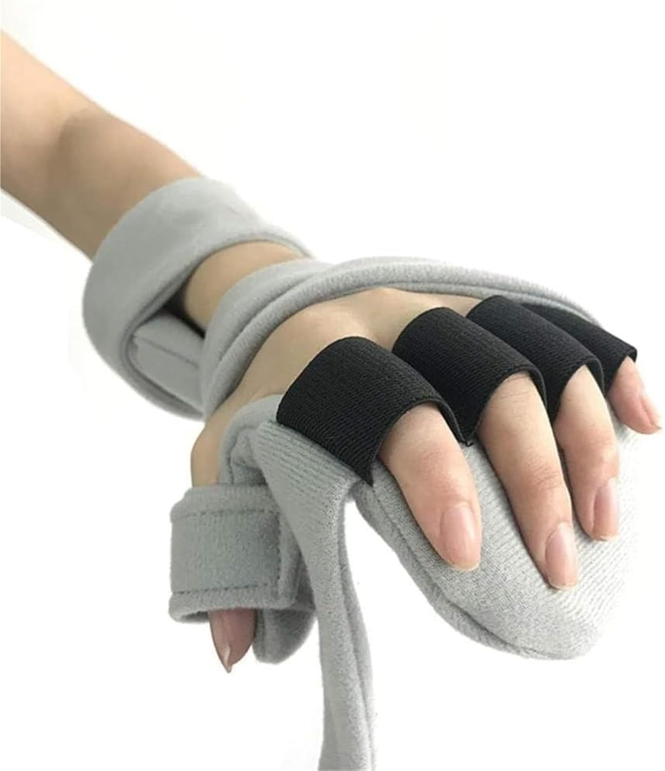 Finger Training Board, Resting Hand Splint Night Wrist Thumb Immobilizer Support, Soft Functional Resting Hand Splint for Flexion Contractures, Comfortably Stretch.(Right)