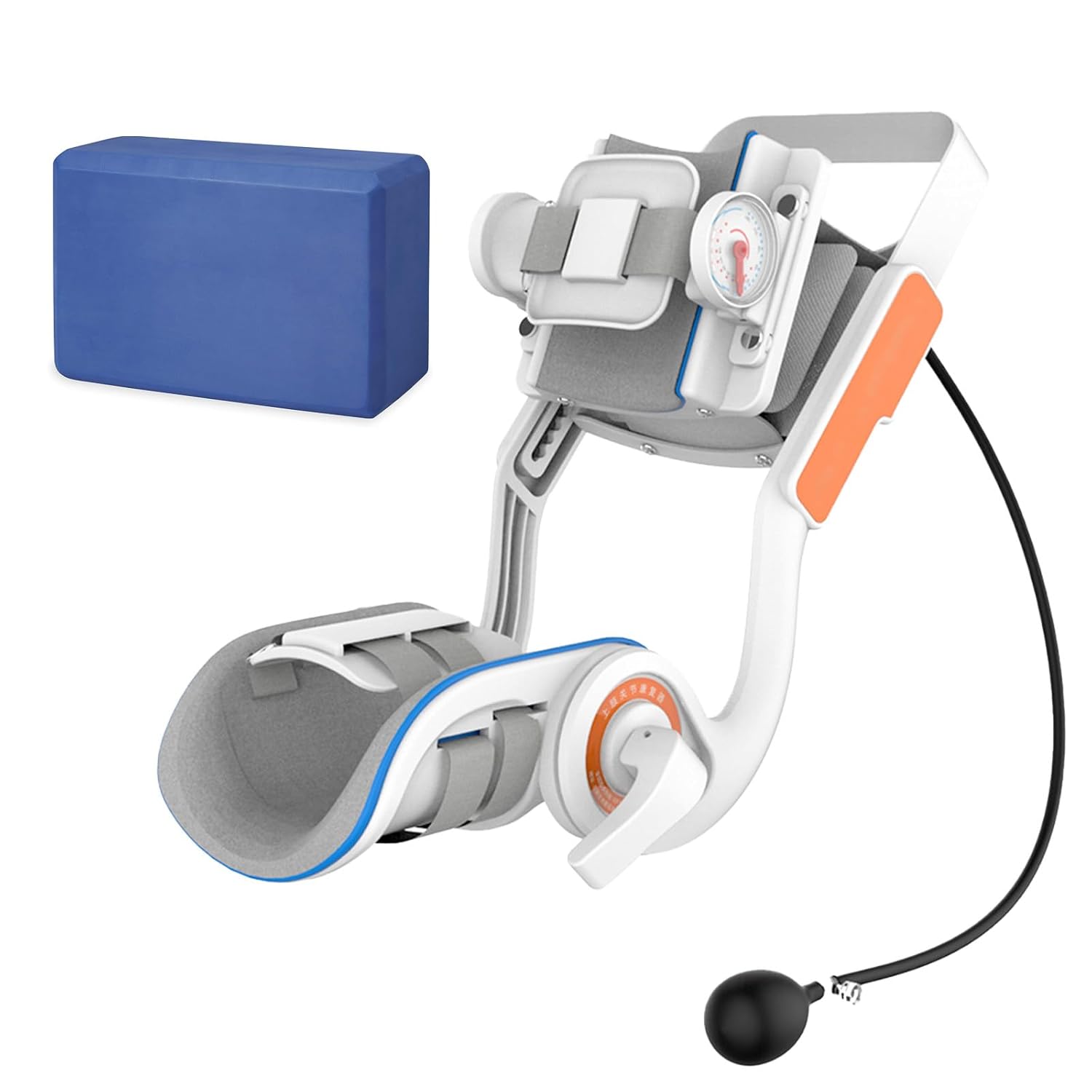 Brace Elbow Joint Rehabilitation Device, Elbow Stretching Trainer with Air Bag Pressurization and Angle Dial, Adjustable -15° to 150° Angle, For Stroke Hemiplegia Patients