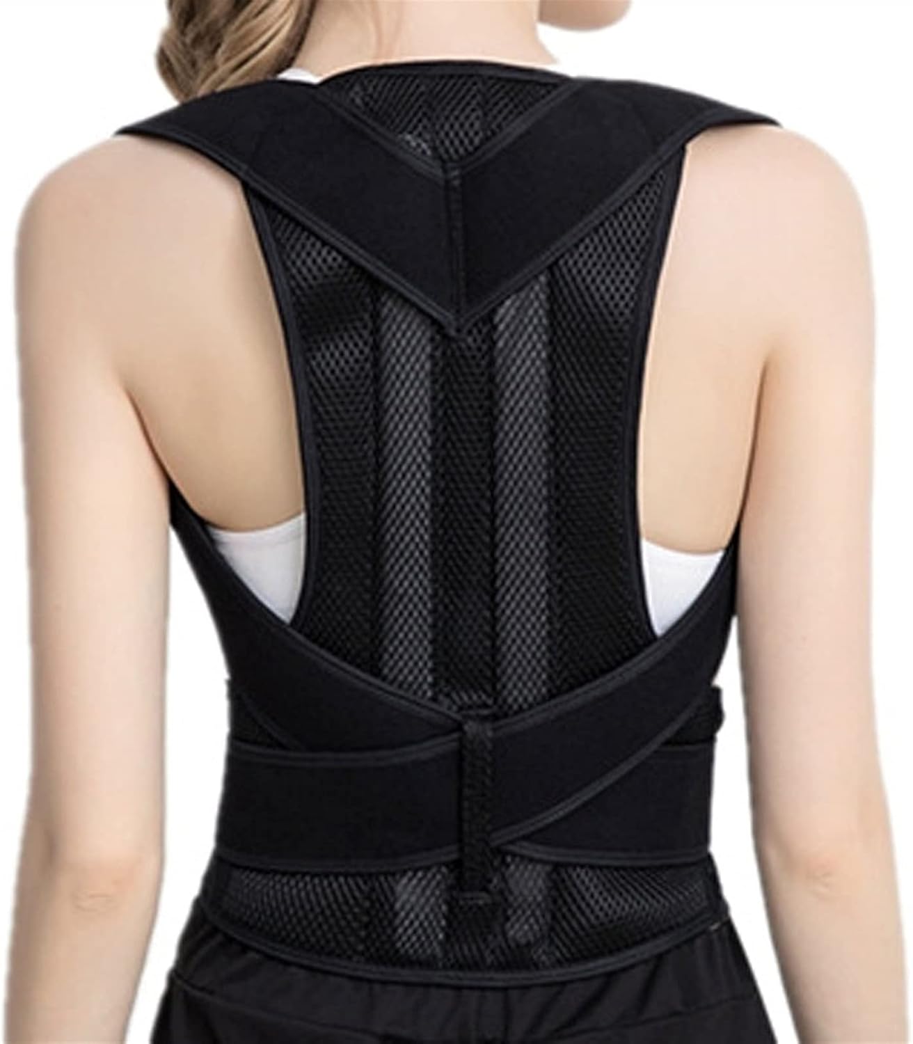 Posture Corrector for Women Men Back Support Brace with Spine Support Breathable Adjustable Neck Shoulder Lumbar Brace for Pain Relief,X,XXXX