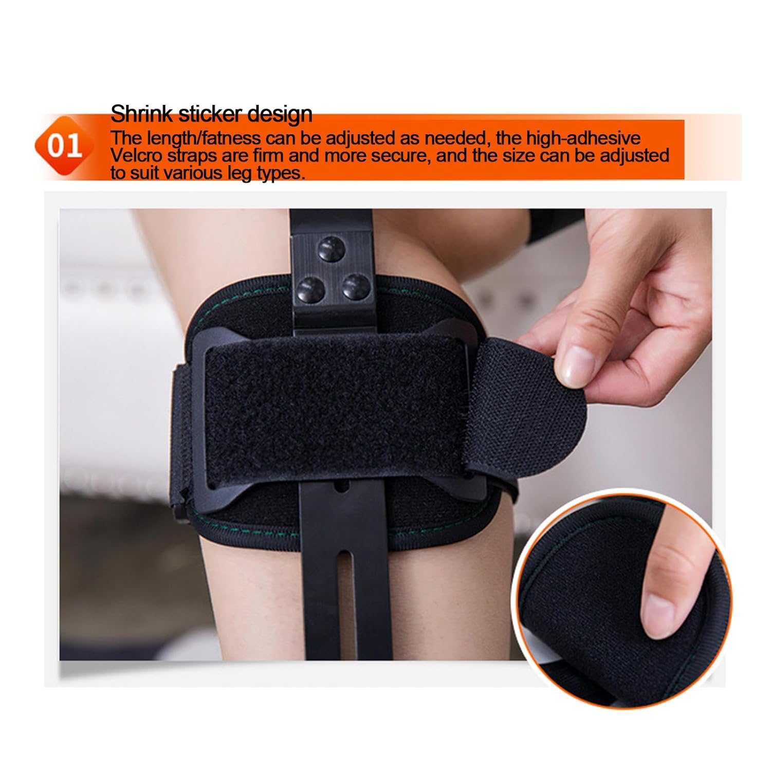 Unisex Hinged Rom Knee Brace Post Op Knee Brace for Recovery After Surgery,ACL, MCL and PCL Injury, Adjustable Knee Support Brace for Men Women Left Right Leg