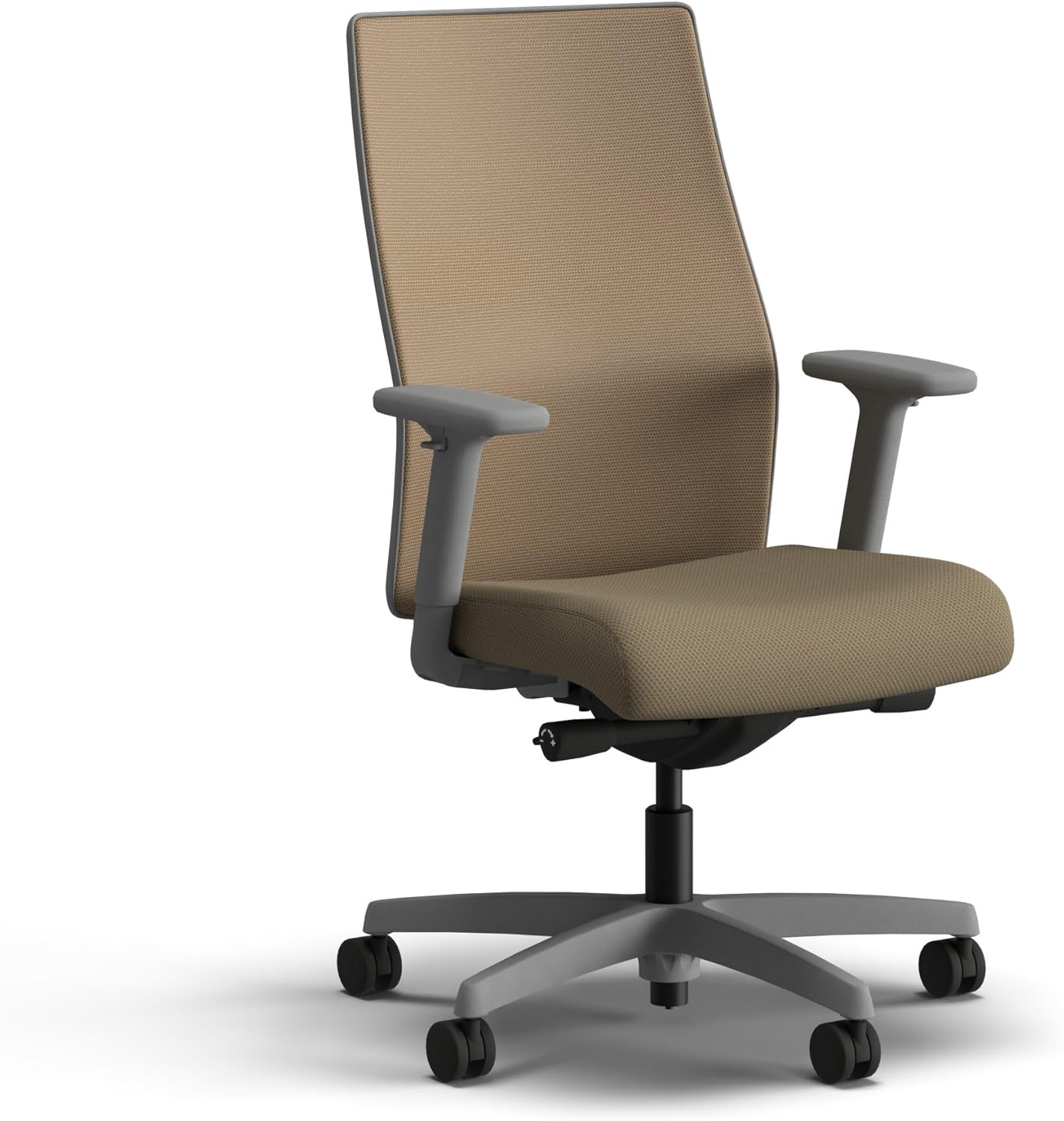 HON Ignition 2.0 Mid Back Task Chair, Spectrum Mesh, Advanced Synchro-Tilt Control, Office Chair with Lumbar Support, Height and Width Adjustable Arms, Titanium Frame, Quicksand