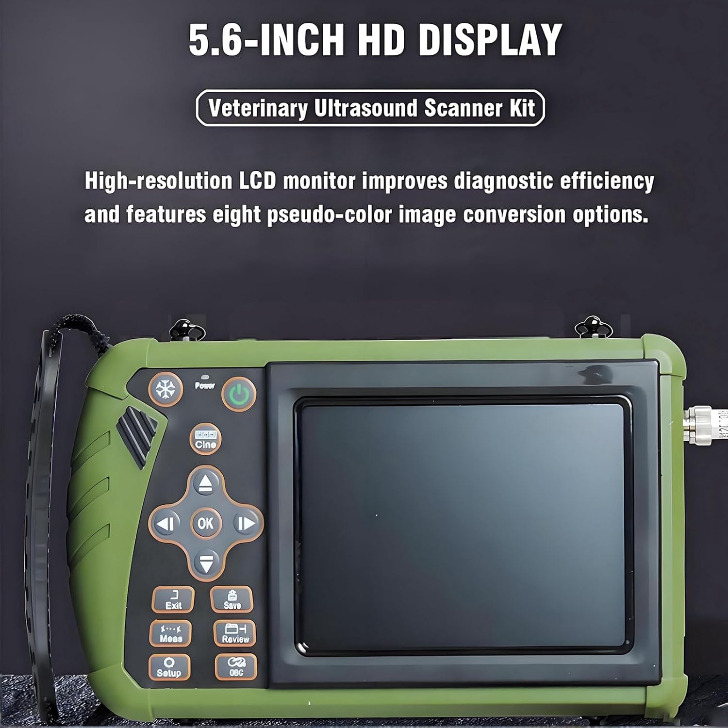 Veterinary Ultrasound Machine Multi-Function Veterinary Ultrasound Machine with 3.5MHz Probe Pregnancy Portable Handheld Scanner B-Ultra Sound for Farm Animals Pig Goat Pregnancy(Cattle and Horses)