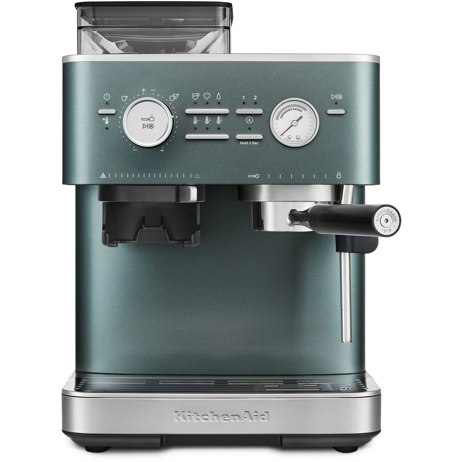 KitchenAid Semi-Automatic Espresso Machine with Burr Grinder in Juniper - 15 Bar Pump (KES6551JP)
