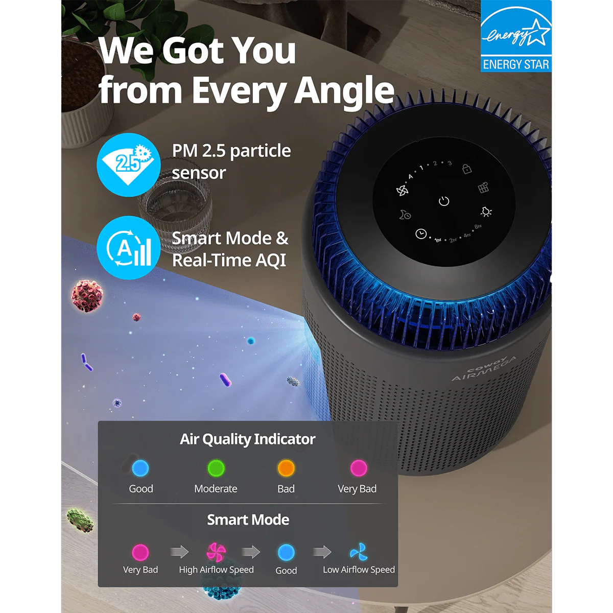 Coway Airmega 100 HEPA Air Purifier