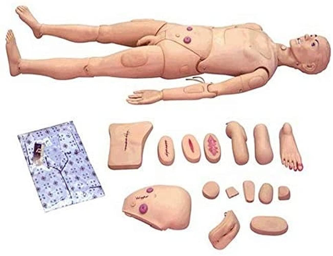 Patient Care Manikin, Training Manikin Teaching Model Nursing Medical Science School Patient Care Full Body for Students Education Teaching Medical Training Skills