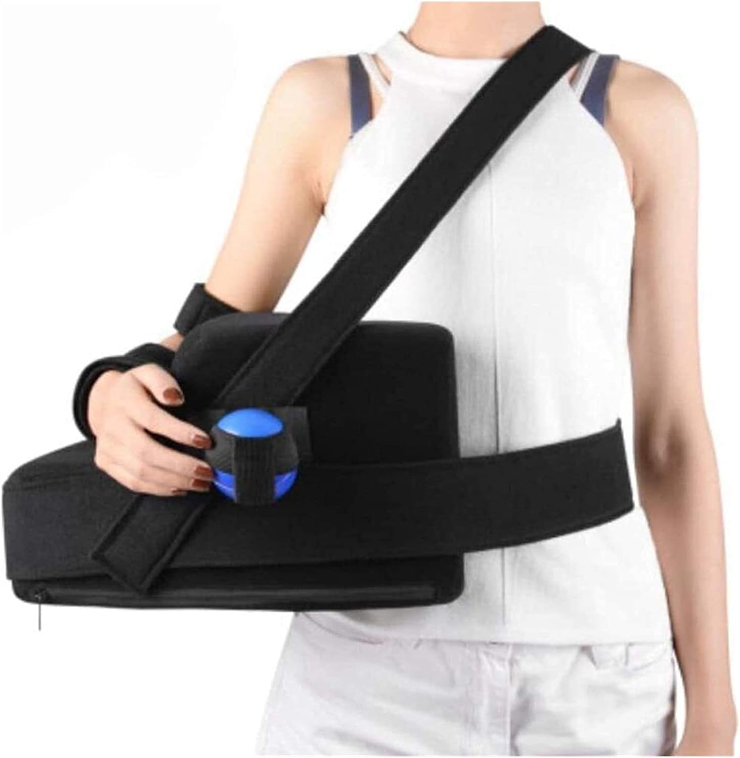 arm Sling Shoulder Sling arm Brace Shoulder immobilizer Arm Supports with Abduction Pillow and Exercise Ball for After Surgery,Broken Arm Injury Support Pain Relief(Size:Leftarm)