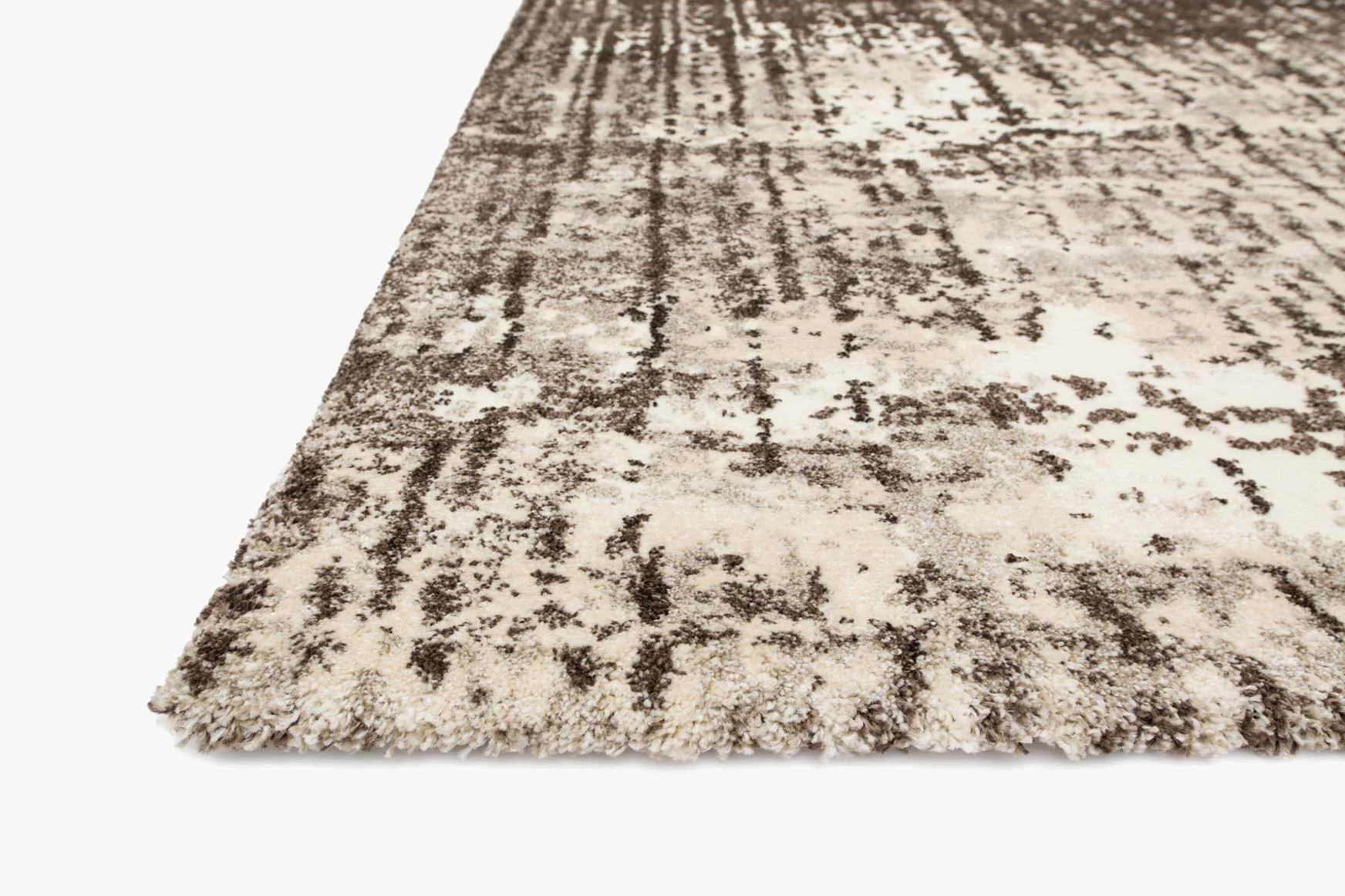 Loloi Viera Collection - Contemporary Power Loomed Rug in Ivory & Brown (VR-02)