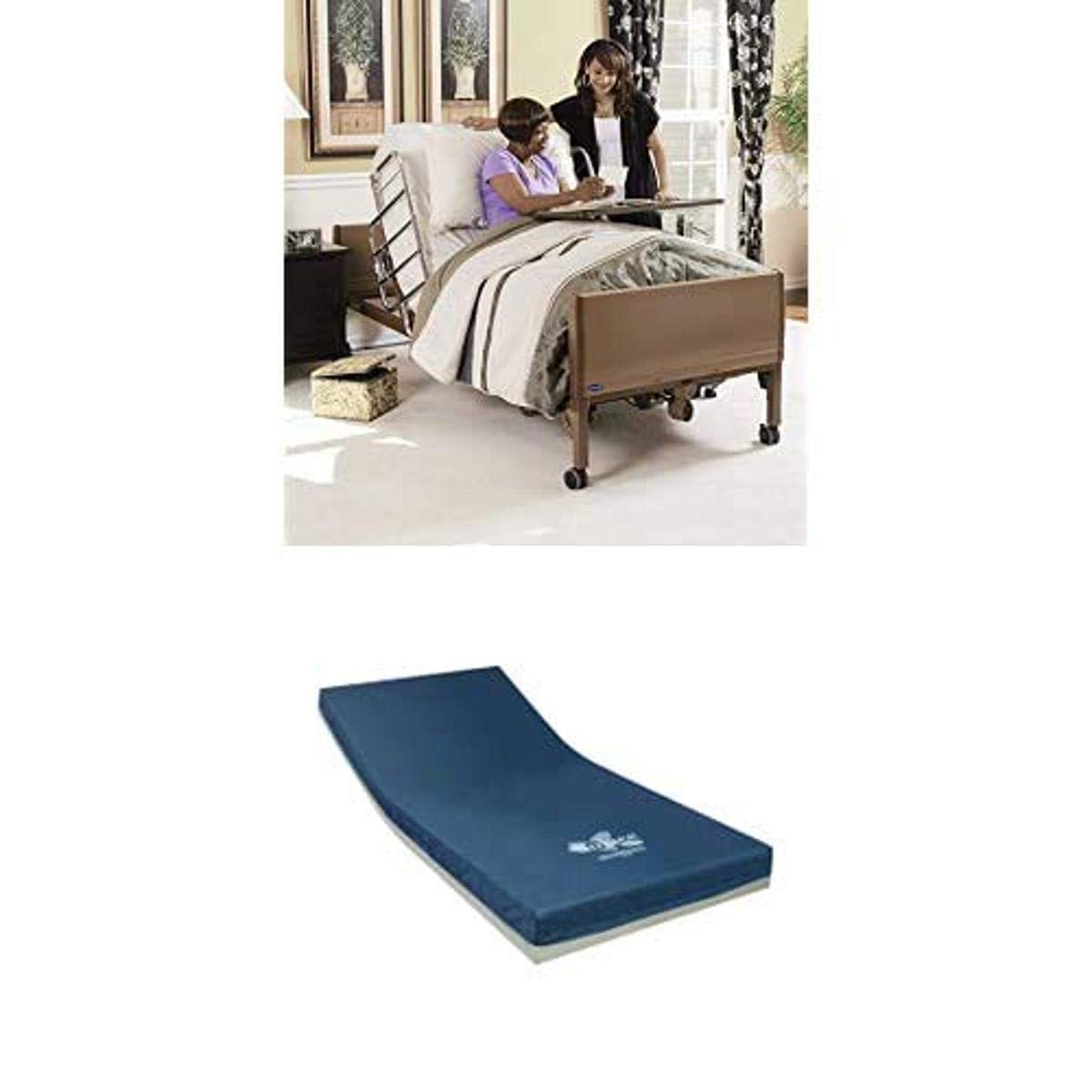 Invacare Low Homecare Bed Bundle Solace Precvention Mattress Low Full-Electric Hospital Bed for Home Use