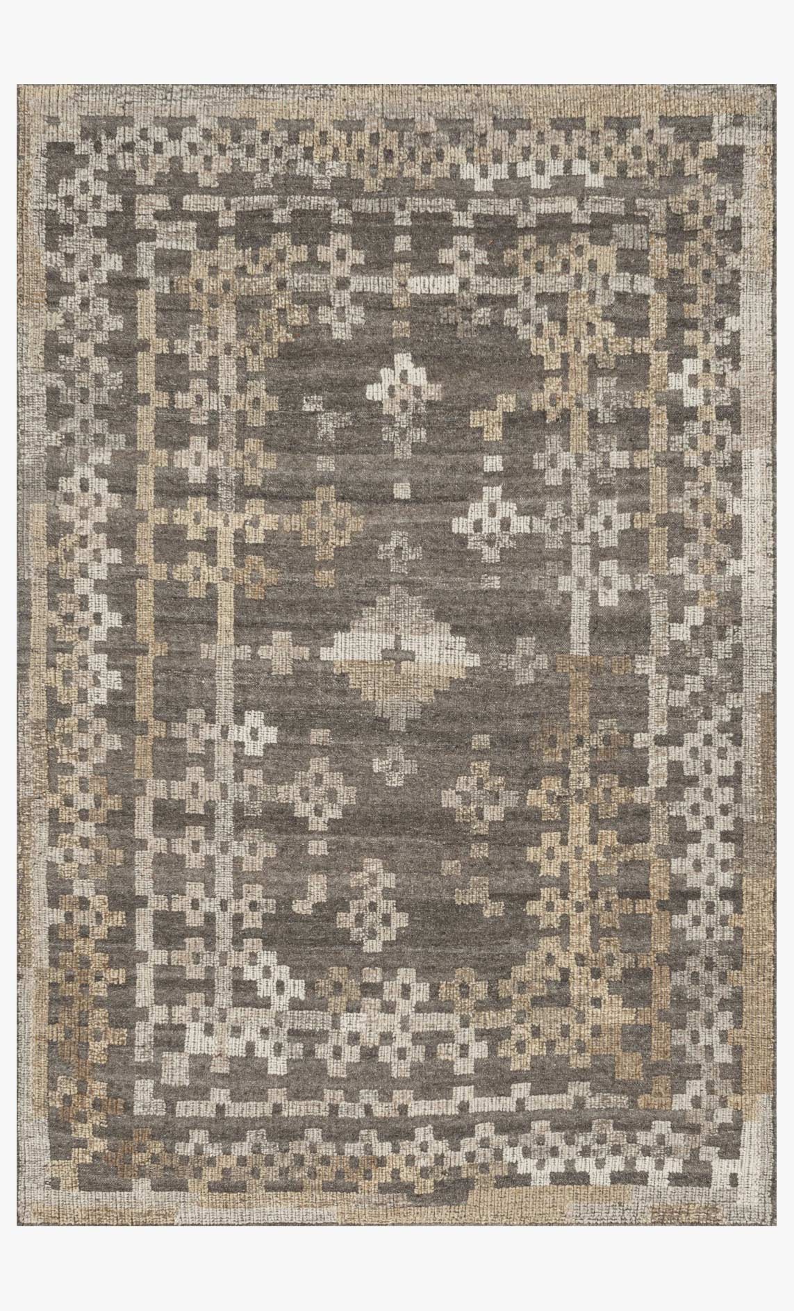 Loloi Akina Collection - Transitional Hand Woven Rug in Charcoal & Taupe (AK-01)