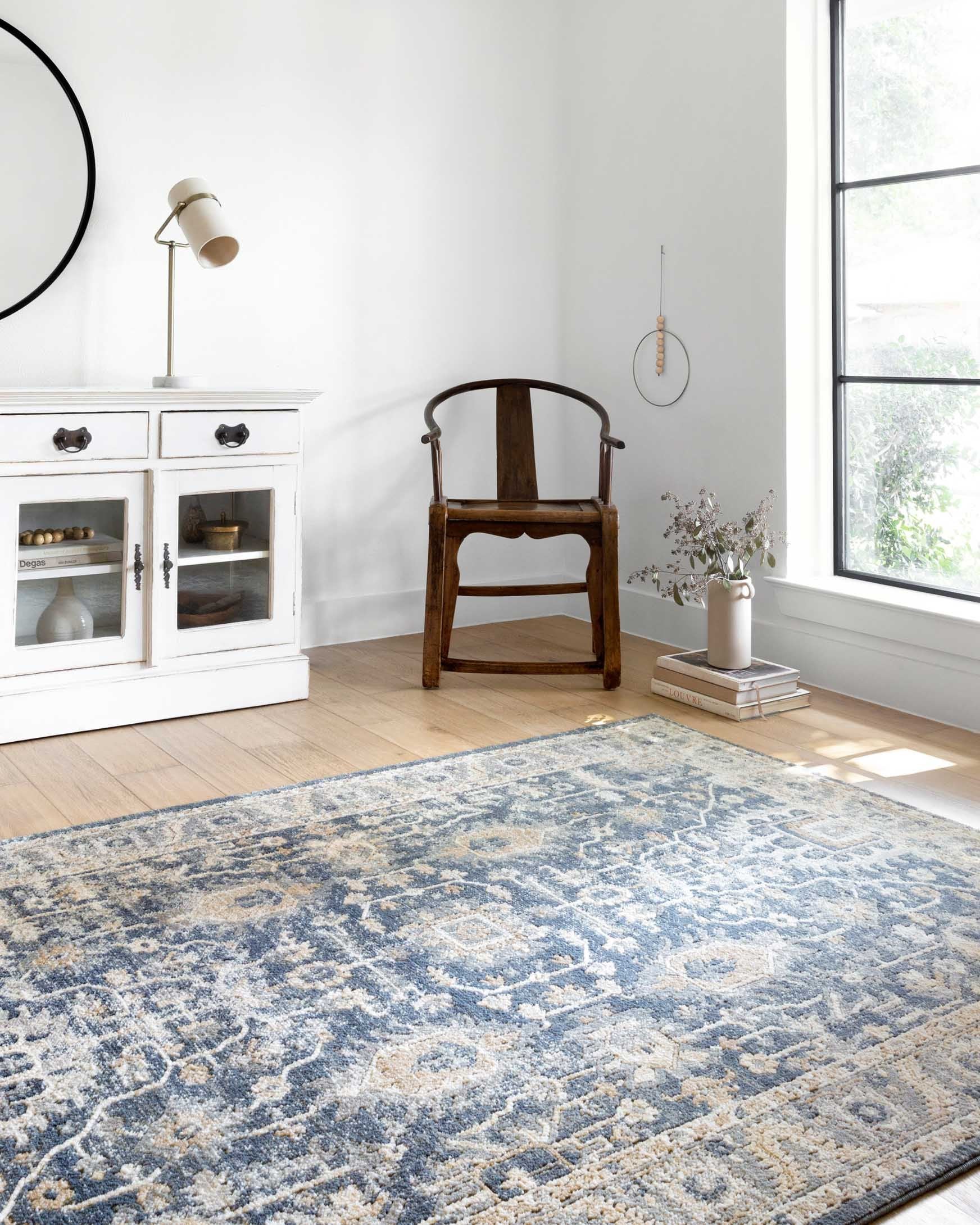 Loloi II Teagan Collection - - Power Loomed Rug in Denim & Pebble (TEA-03)