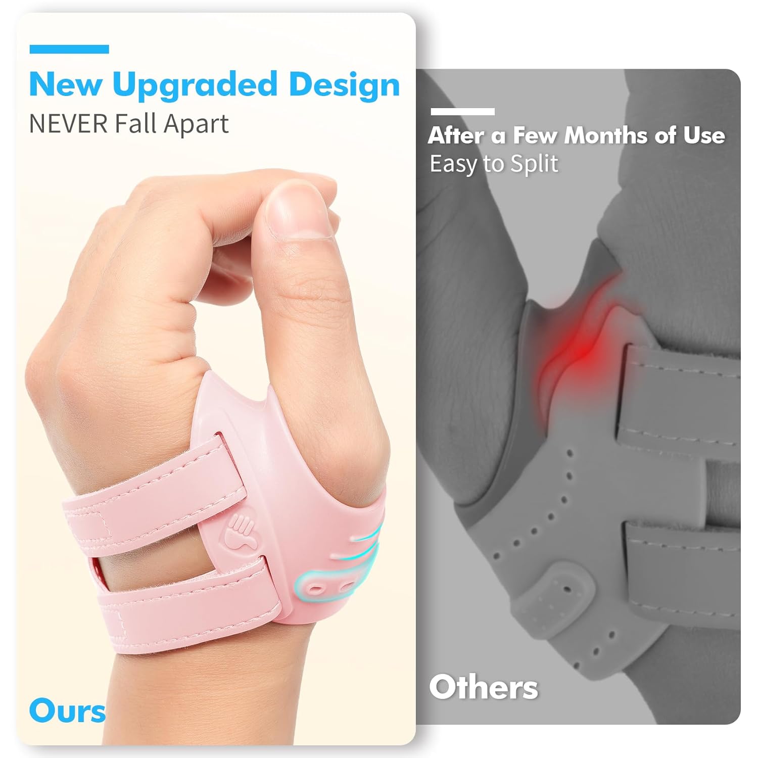 FORTEMOTUS CMC Thumb Brace, Upgrade Thumb Splint for CMC Joint Pain Relief