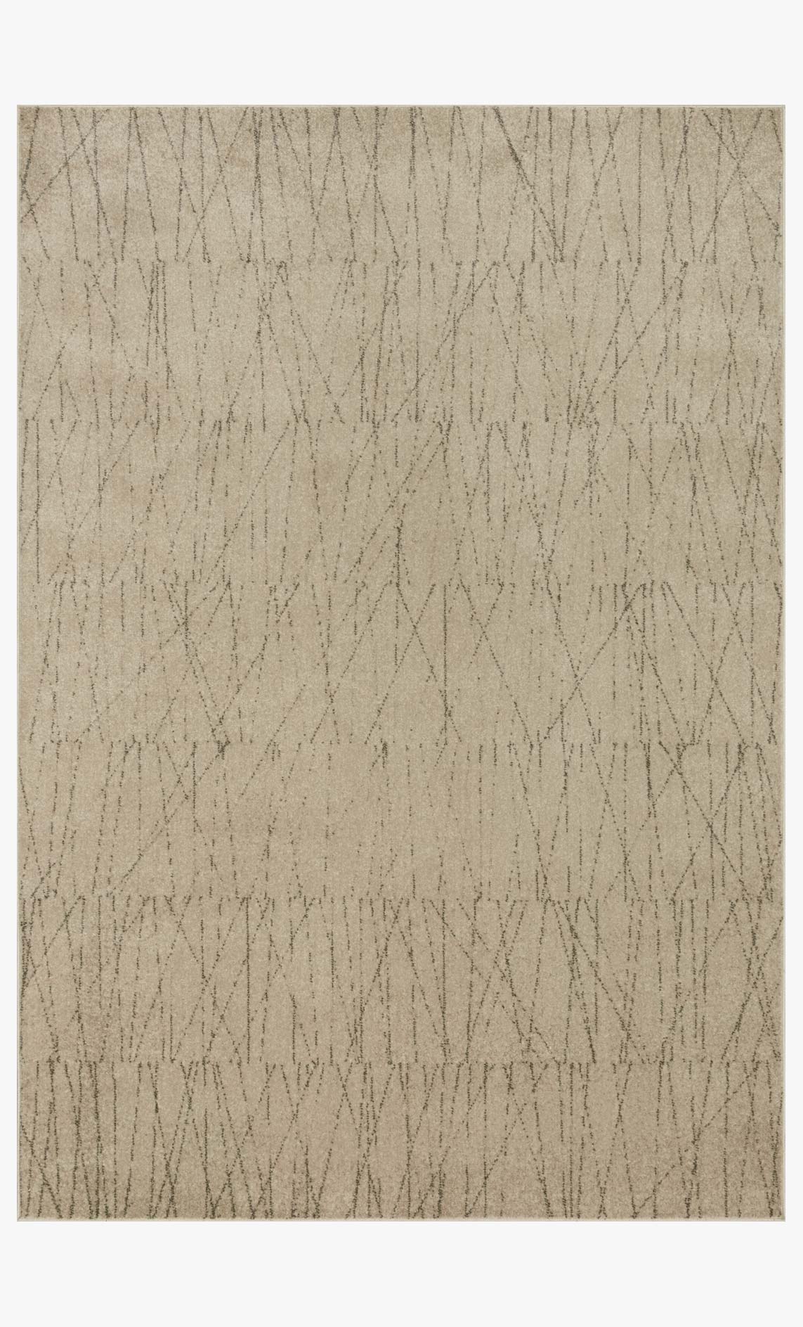 Loloi II Bowery Collection - Contemporary Power Loomed Rug in Beige & Pepper (BOW-05)
