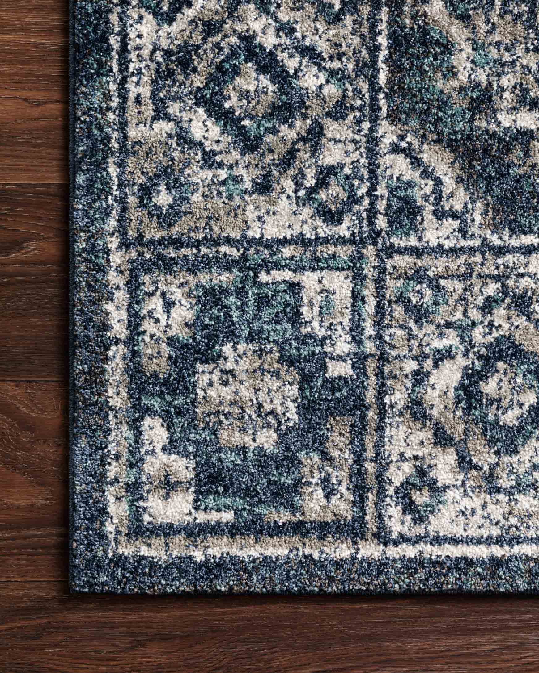 Loloi Joaquin Collection - Traditional Power Loomed Rug in Denim & Grey (JOA-03)