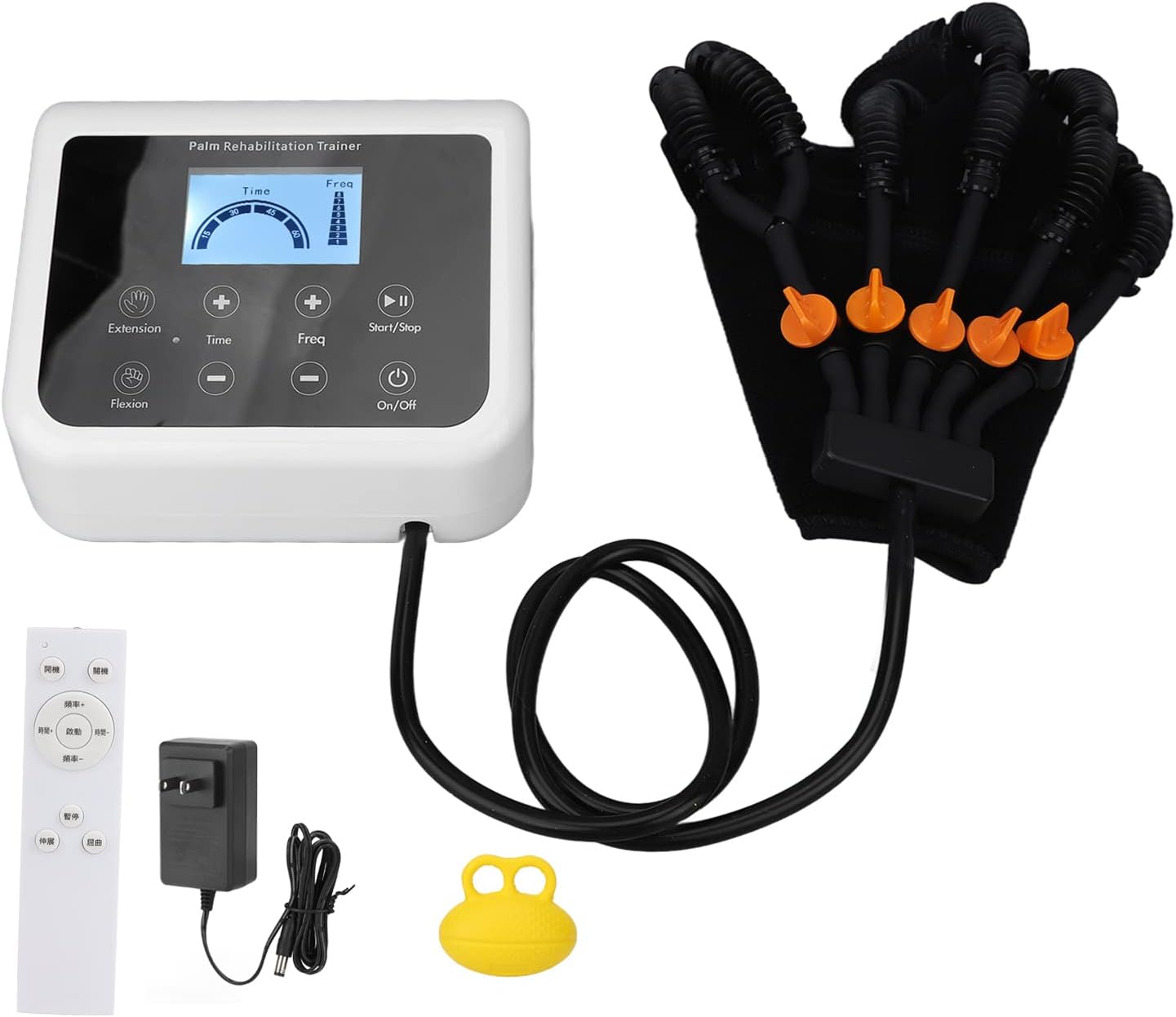 Training Stroke Hand Splint, Rehabilitation Robot Gloves Right Side Multiple Modes Easy Use for Home Hospital (M)