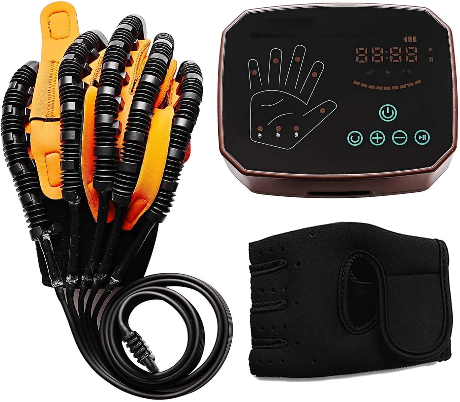 Rehabilitation Robot Gloves Upgrade, Finger Training Stroke Hand Splint, Upgrade Hemiplegia Stroke Arthritis Glove(Size:L Code,Color:Right Hand)