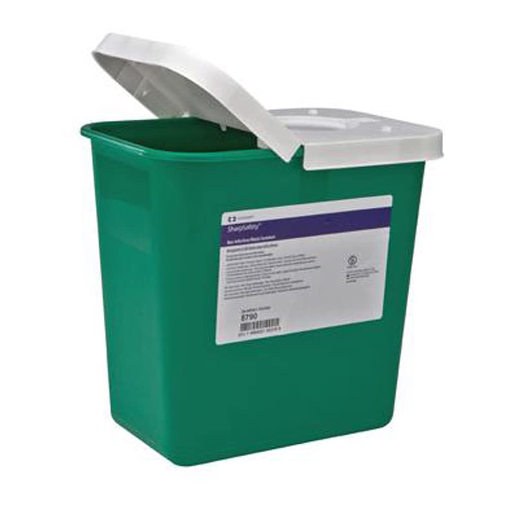 Med-Plus 8781 Sharpsafety Non-Infectious Waste Container (Pack of 10)