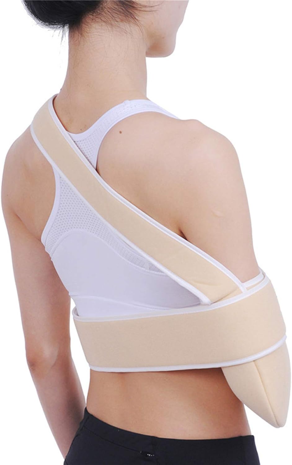 Arm Sling Shoulder Immobilizer, Rotator Cuff Support Brace, Medical Support Strap for Broken & Fractured Bones for Shoulder Injury, Left and Right Arm, Mend Women