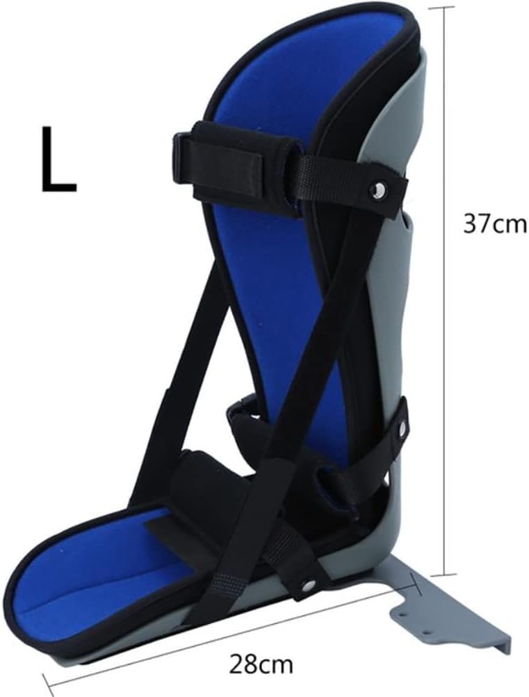 Ankle Fixer Ankle And Foot Fixation Brace Ankle Foot Droop Splint Adjustable AFO Orthosis Support For Ankle Joint Fixed For Stroke Contracture Disease Ehabilitation, Relieve Pain (Size : Large)