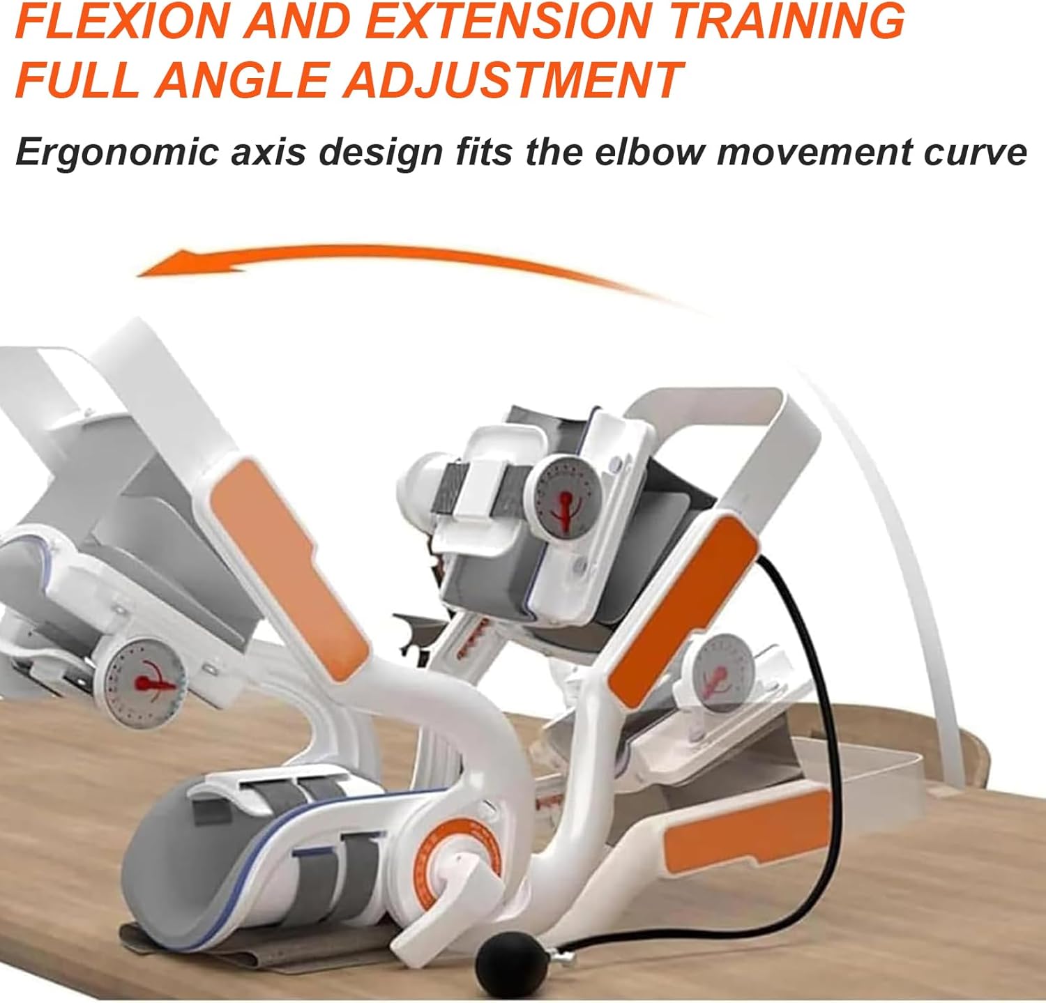 Brace 2024 Elbow Joint Rehabilitation Device, Upper Limb Arm Rehabilitation Training Device, Full Angle Adjustment (-15°-150°), for Wrist and Elbow Recovery