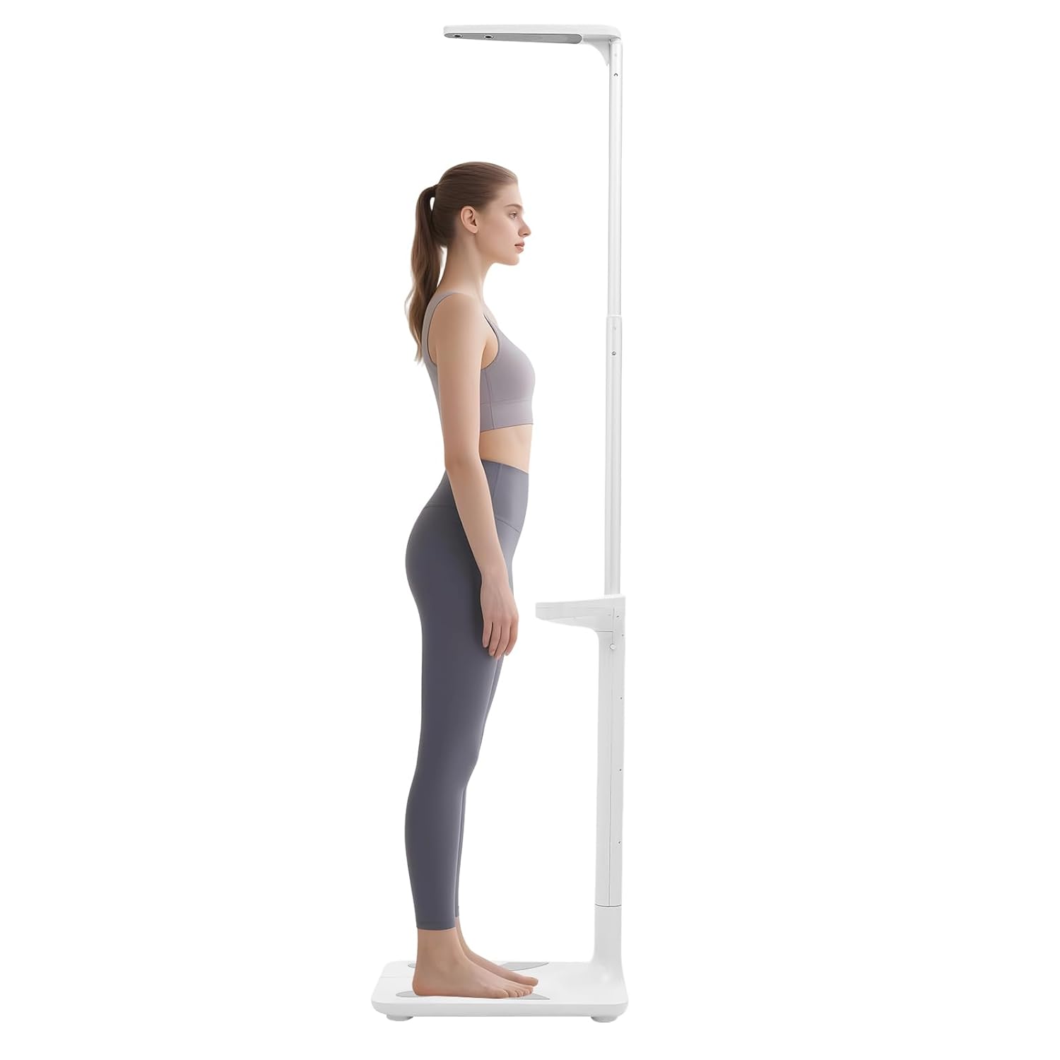 Digital Physicians Scale for Weight and Height Measurement - Body Fat Measurement Device with LCD Display for Gym and Home, 6-440lbs, 76in