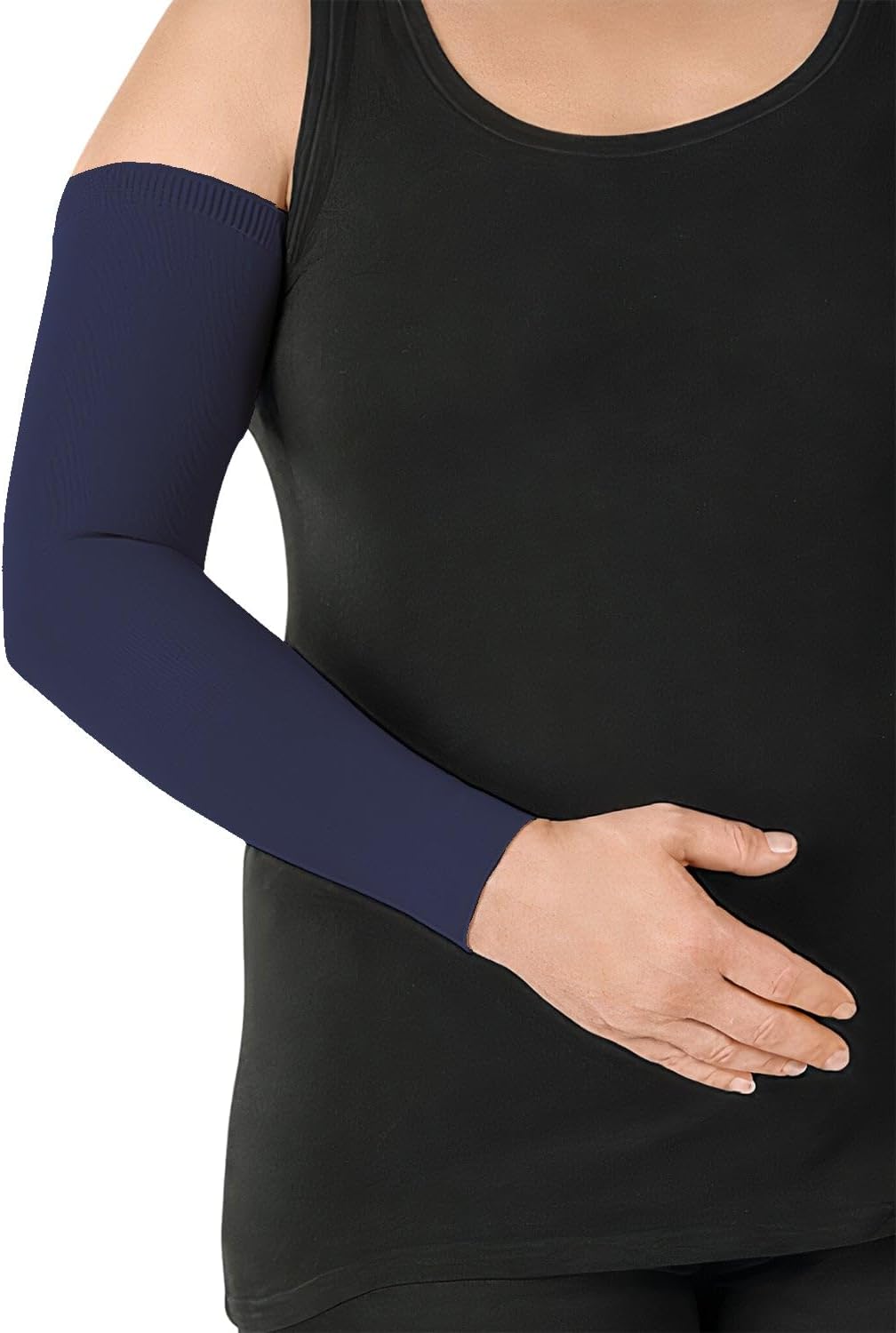 Juzo Soft Compression Arm Sleeve 20-30 mmHg, Silicone Dot Band | Compression Arm Sleeves for Men/ Women for Moderate Lymphedema and Lipo-Lymphedema Treatment