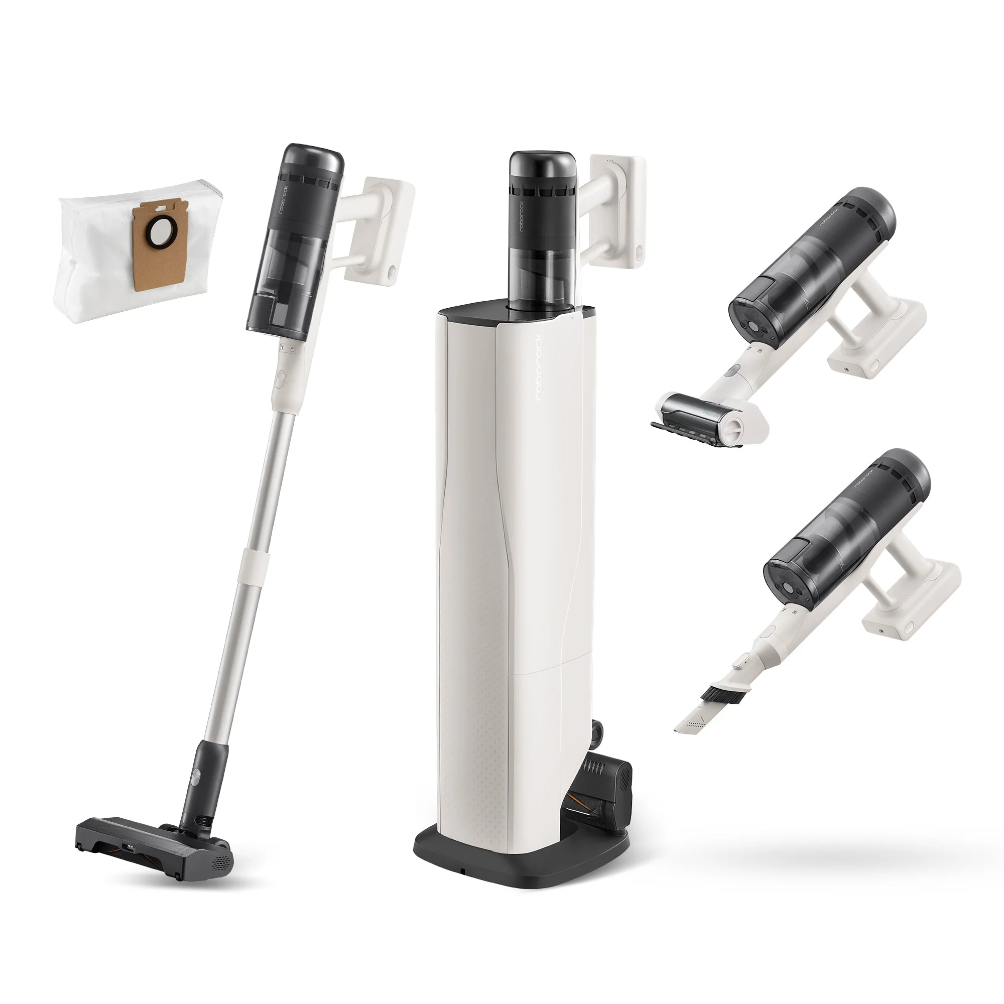 Roborock H60 Hub Pro Cordless Stick Vacuum Cleaner with 170 AW Suction Power and Auto-Empty Dock (RR-H60HubPro-M1)