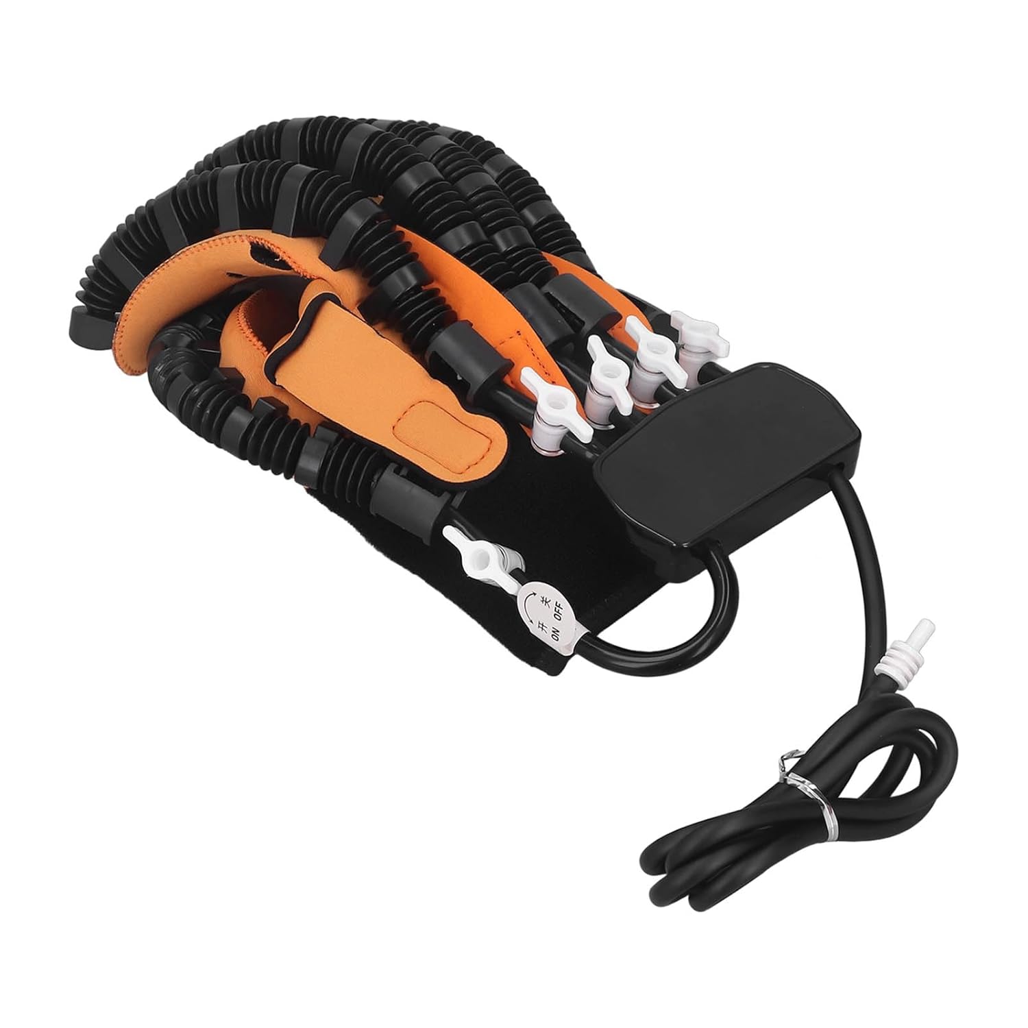 Finger Robot Gloves Splint, Finger Hand Rehabilitation Robot Smart 3 Pump Power Promote Recovery Stiffness Relief for Hemiplegia (Right Hand XL)