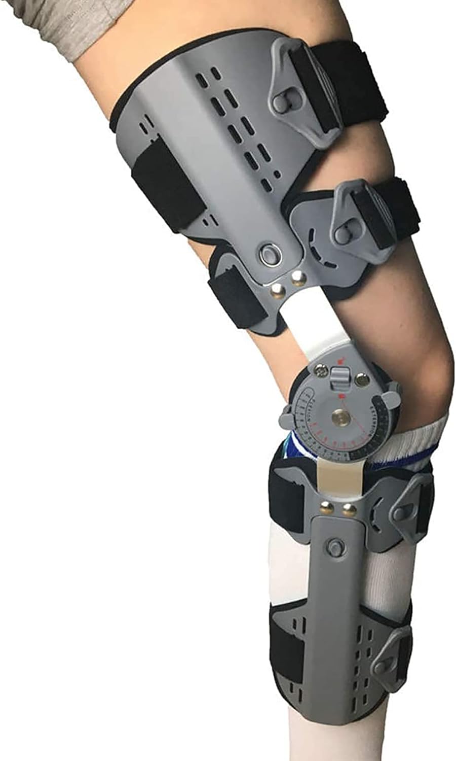 Adjustable Knee Orthosis Hinged Knee Support Brace Ligament Meniscus Fracture Knee Rehabilitation Knee Pads Leg Stabilizer(